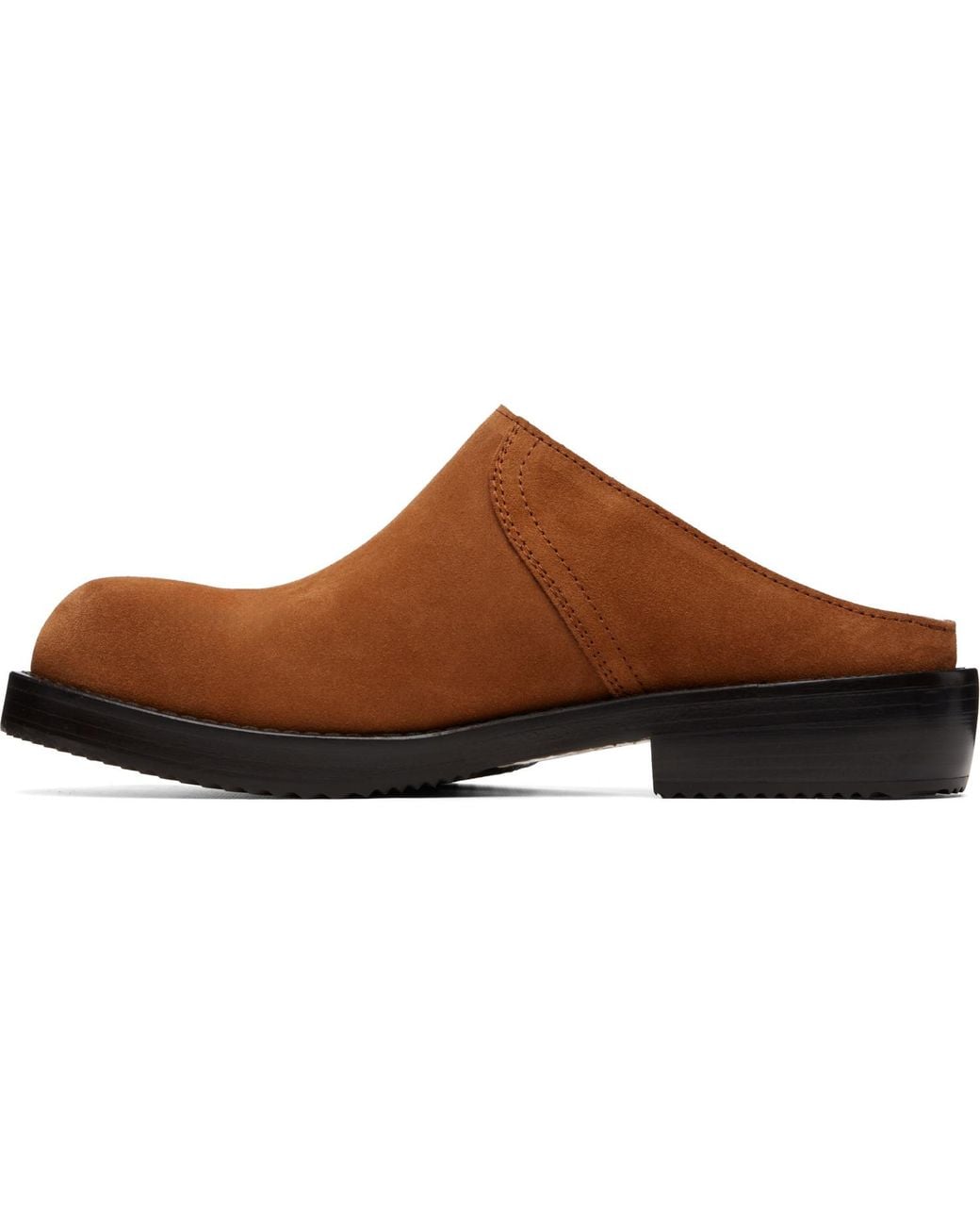 Dries Van Noten Brown Tan Suede Clog Loafers for men