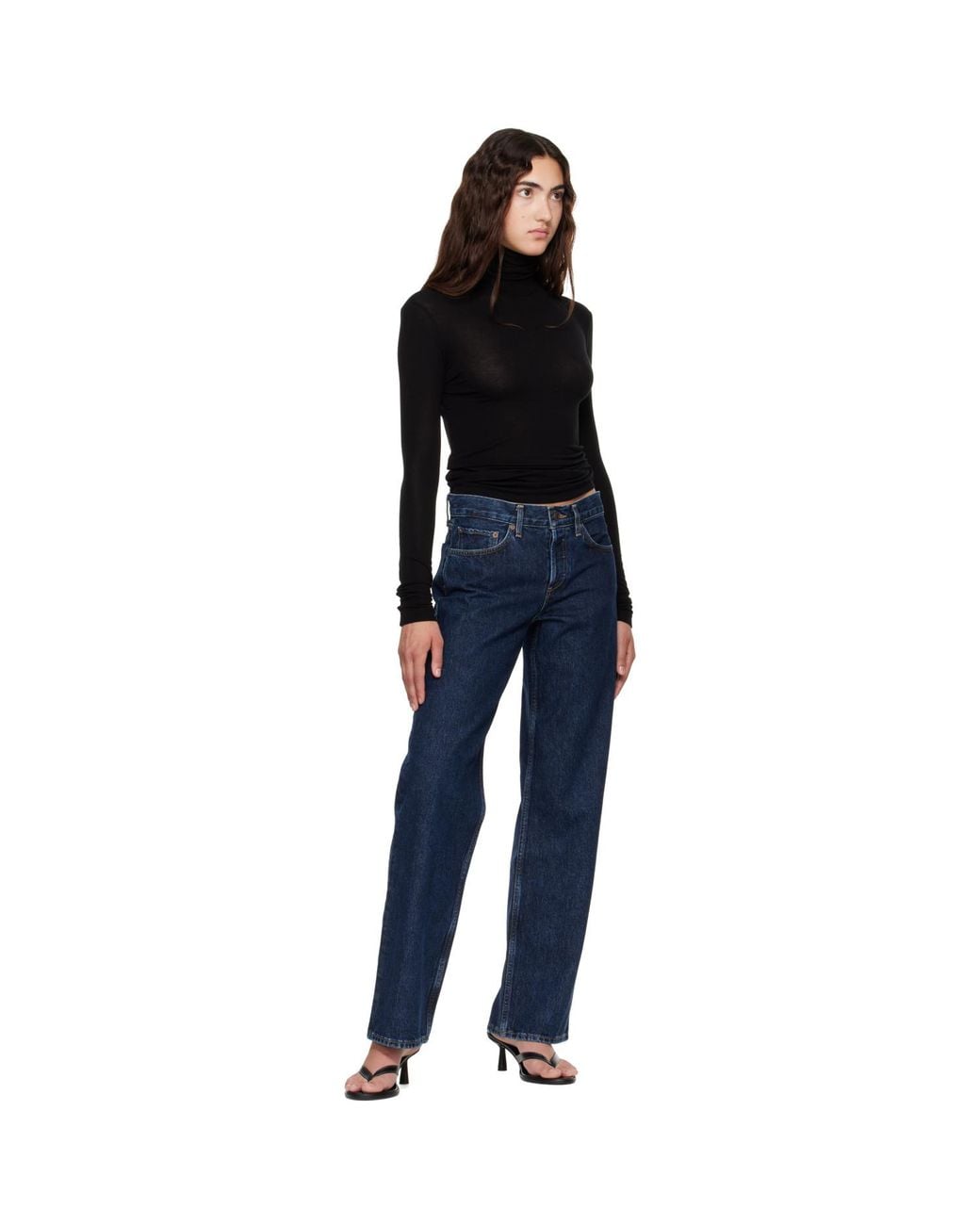 Agolde Black Ae Pascale Turtleneck