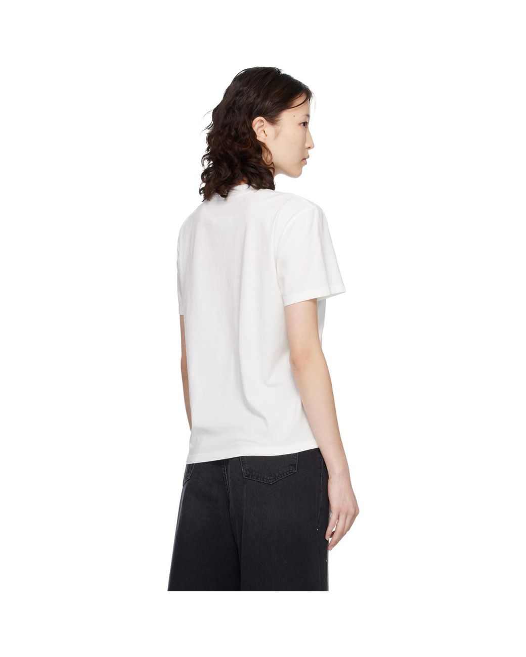 MM6 by Maison Margiela Black Off- Spray Paint T-Shirt