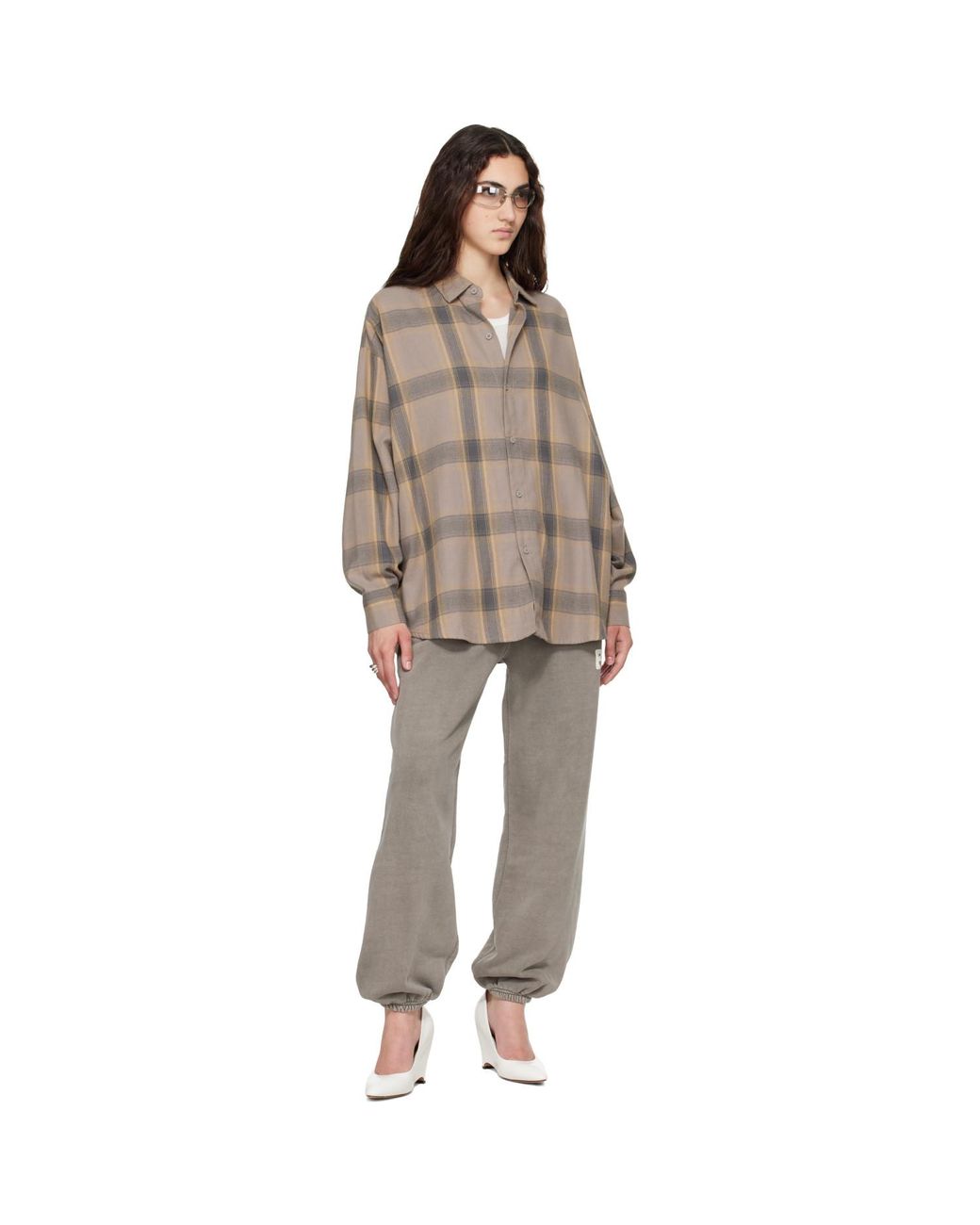 Fear Of God Brown Taupe Button Up Shirt