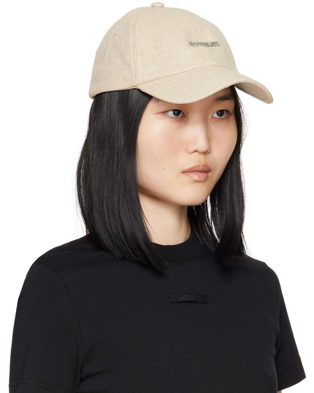 JACQUEMUS Gadjo キャップ Light Greige/LA CASA ロゴキャップ JACQUEMUS Beige La Casa 'La casquette Gadjo' Cap Jacquemus