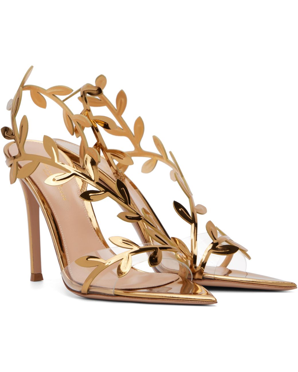 Gianvito Rossi Metallic Flavia Heeled Sandals