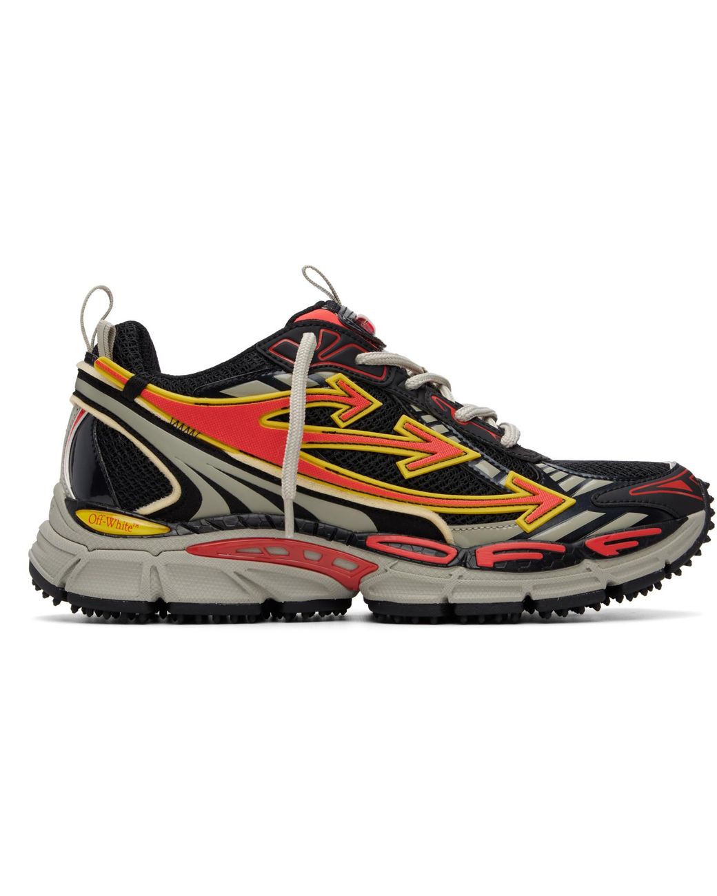 Off-White c/o Virgil Abloh Black 'Be Right Back' Mesh Sneakers for men