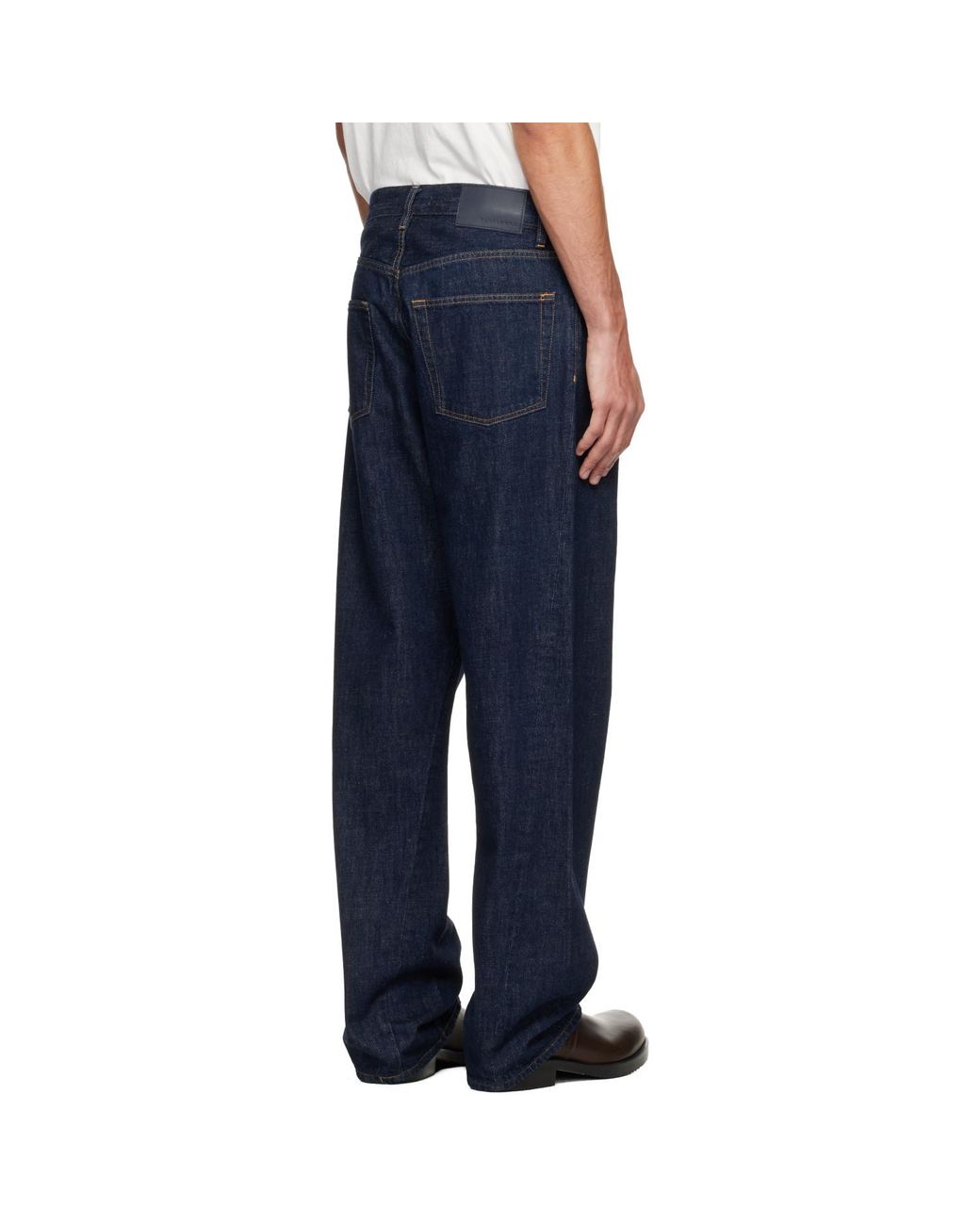 sunflower Blue Wide Twist Jeans for men