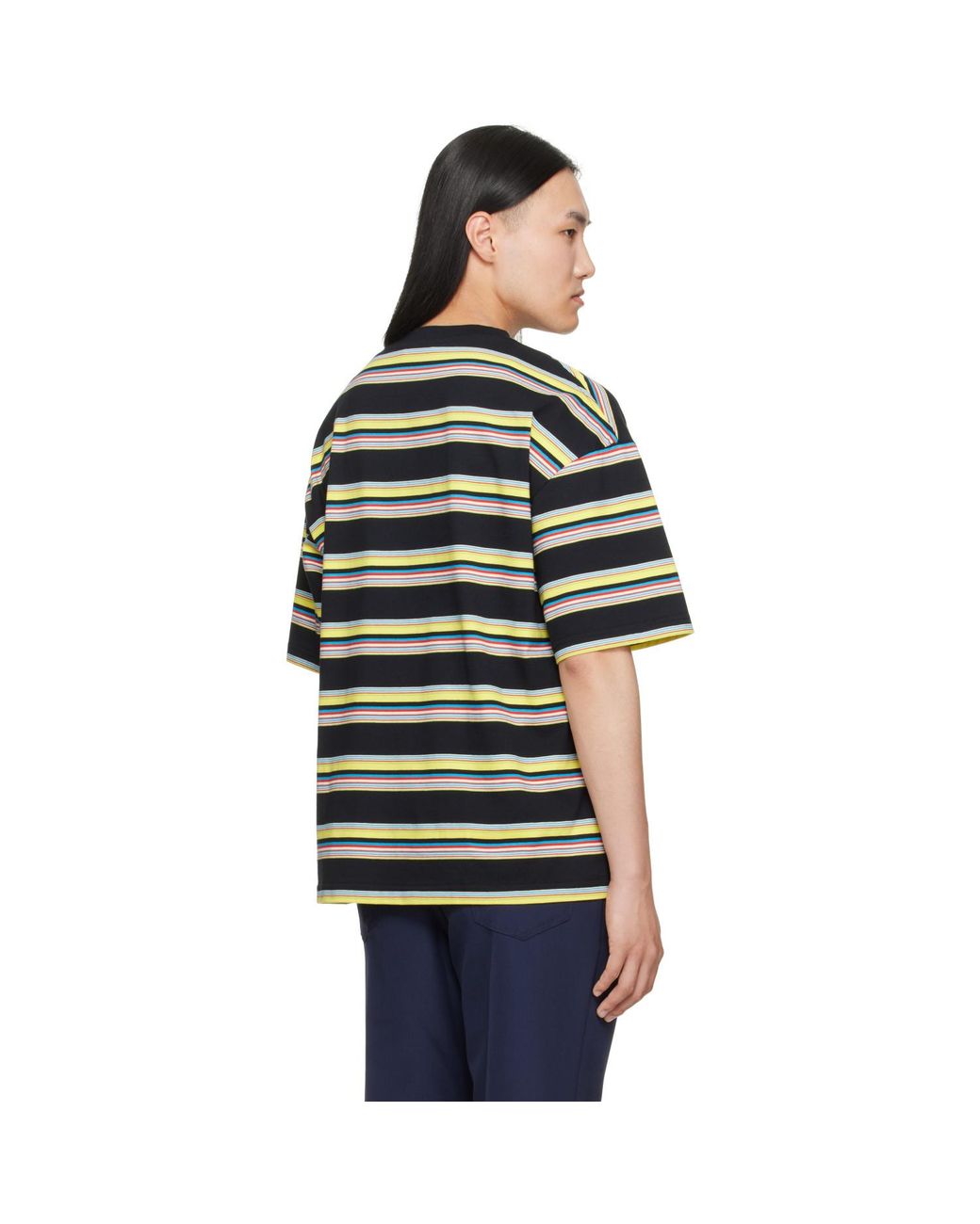 Marni Black Striped T-Shirt for men