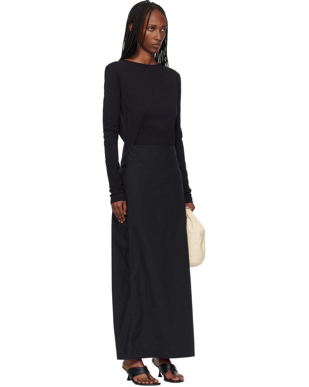 Our Legacy Black Twisted Maxi Dress