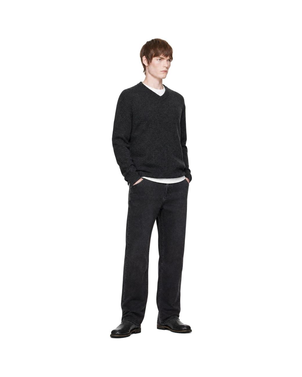 Nudie Jeans Black Lean Dean Jeans for men