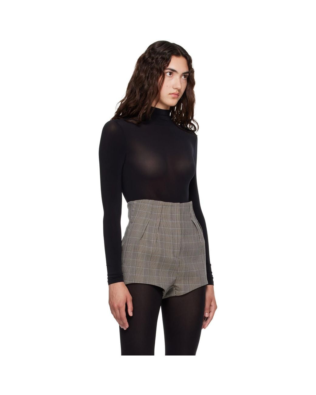 Wolford Black Buenos Aires String Bodysuit