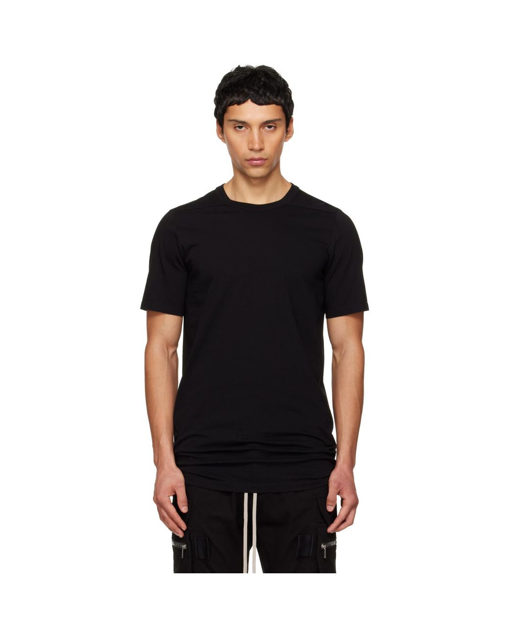 Rick Owens Black Temple Level T-shirt for men