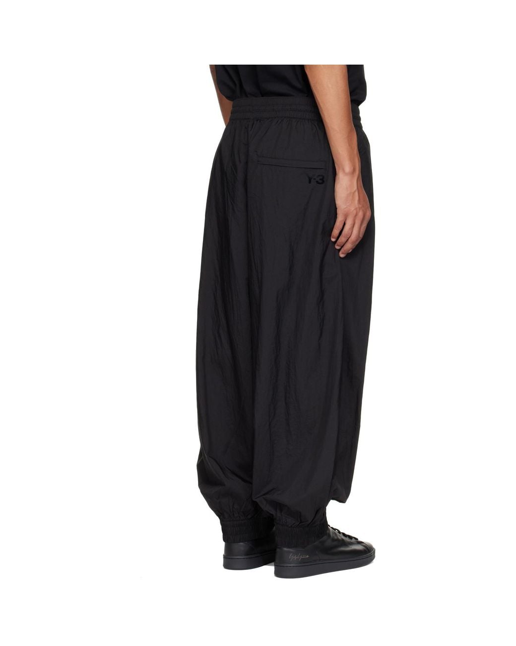 Y-3 Black Gradient 3-Stripes Nylon Track Pants for men