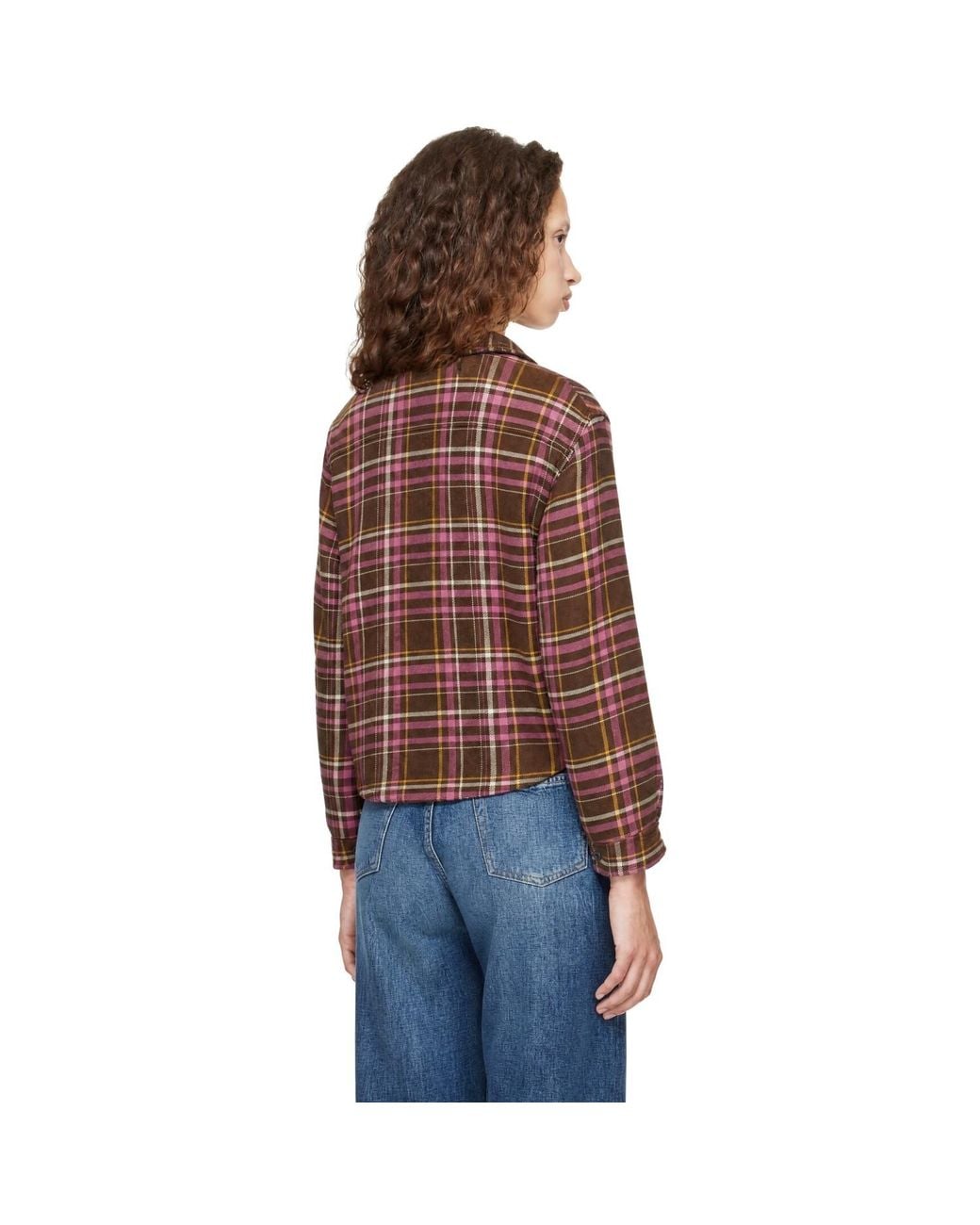 R13 Brown Padded Cropped Jacket