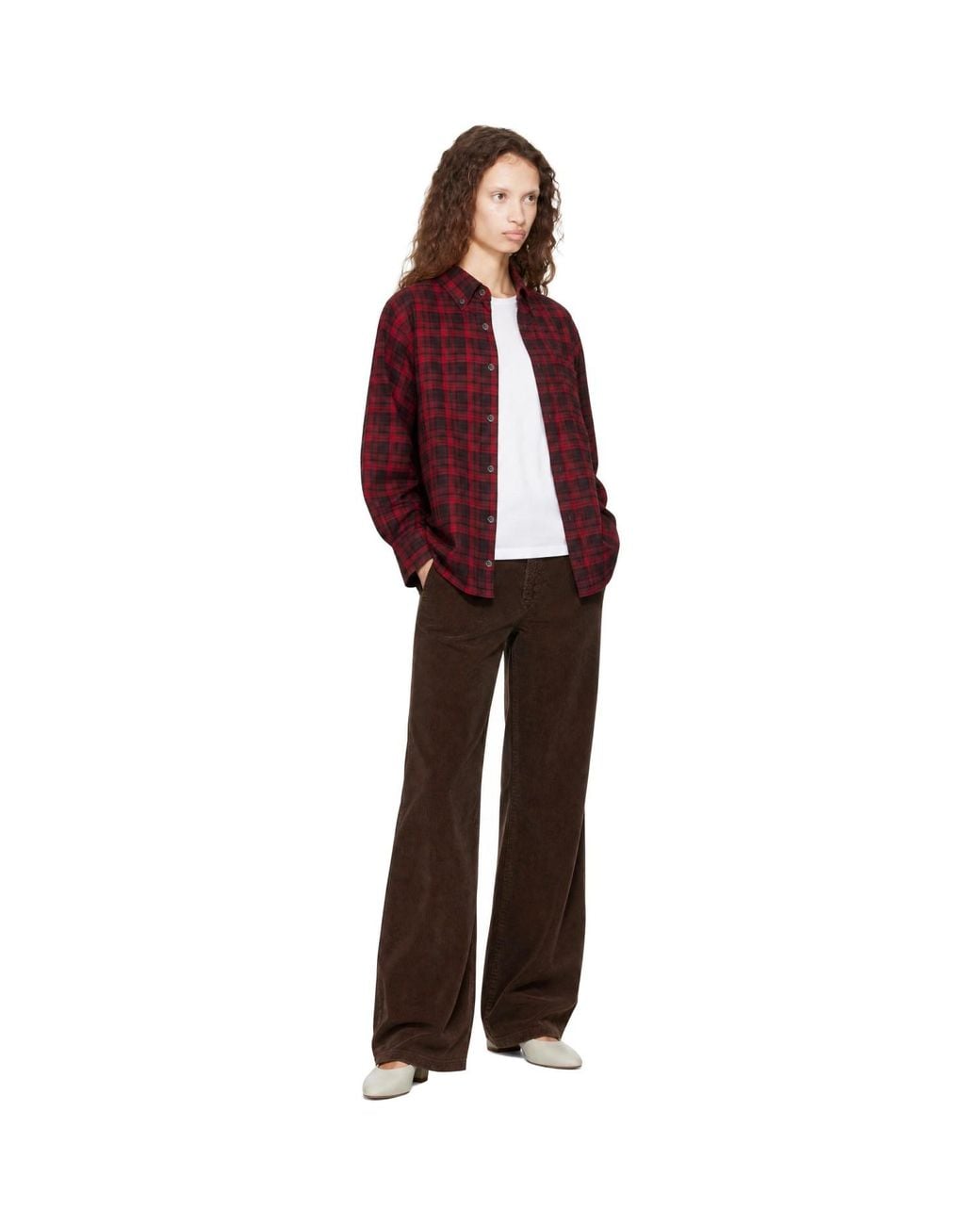 DUNST Red Checked Flannel Bd Shirt