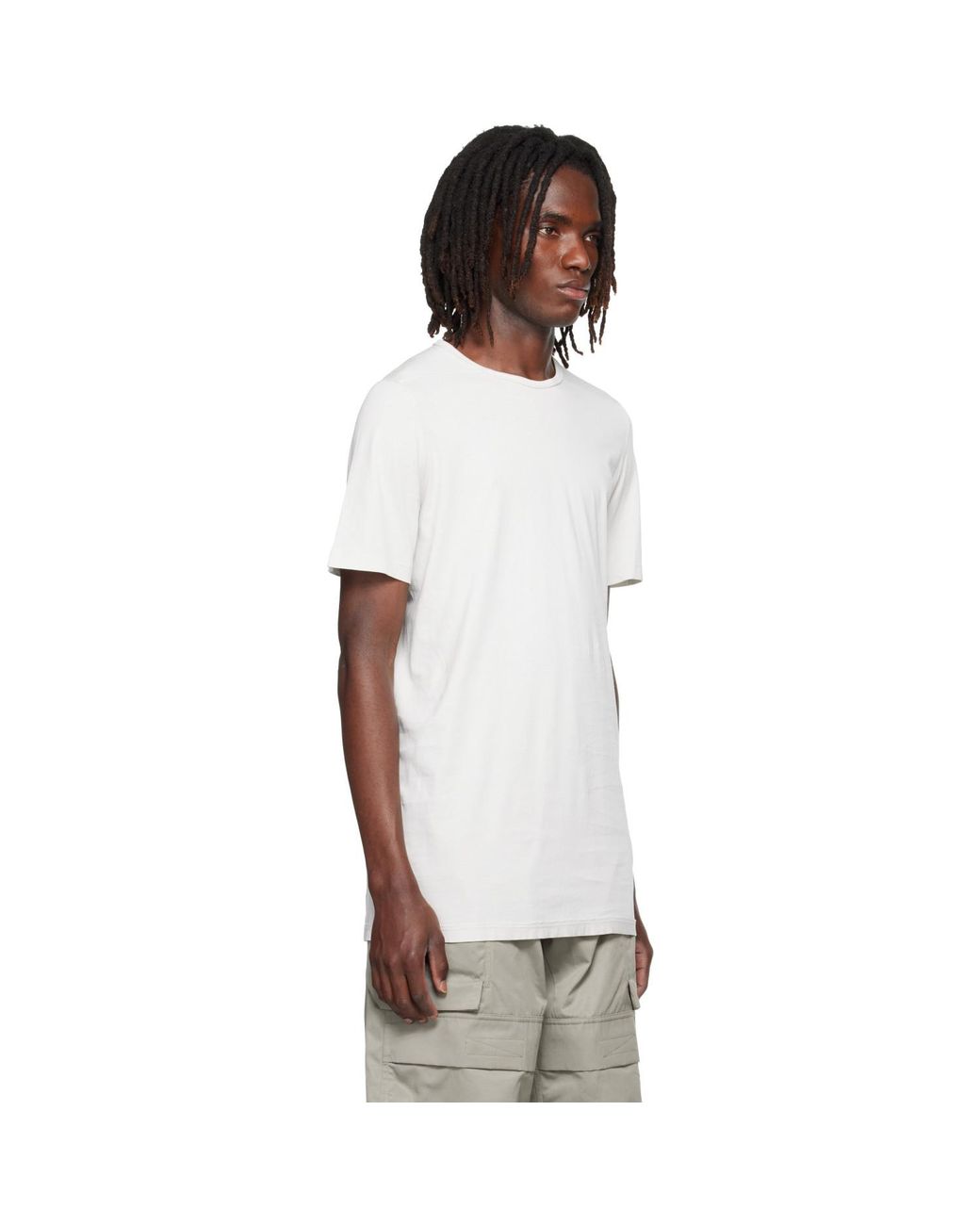 Rick Owens White Off- Tower Level T-Shirt for men