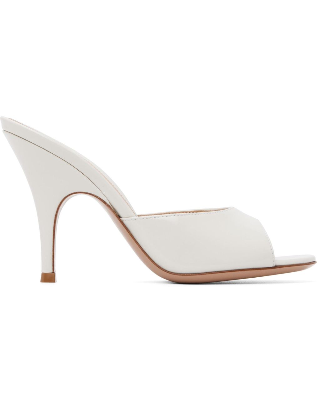 Gianvito Rossi Black Off- Sofia Mule 95 Heeled Sandals