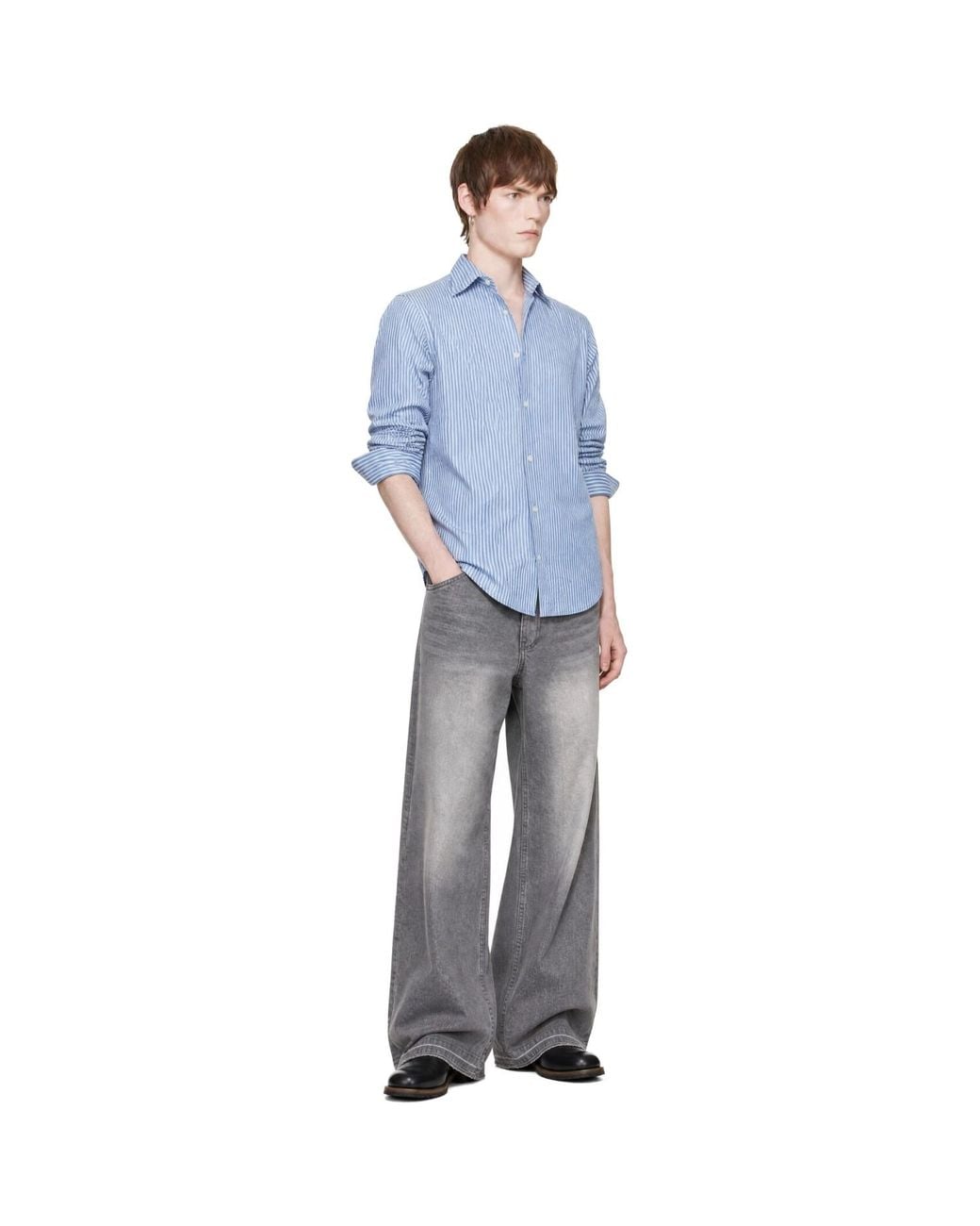Carter Young Blue Business Shirt for men