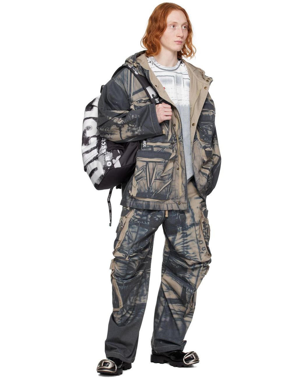 メンズ DIESEL ネイビー& P-hugh カーゴパンツ ブラック | Lyst