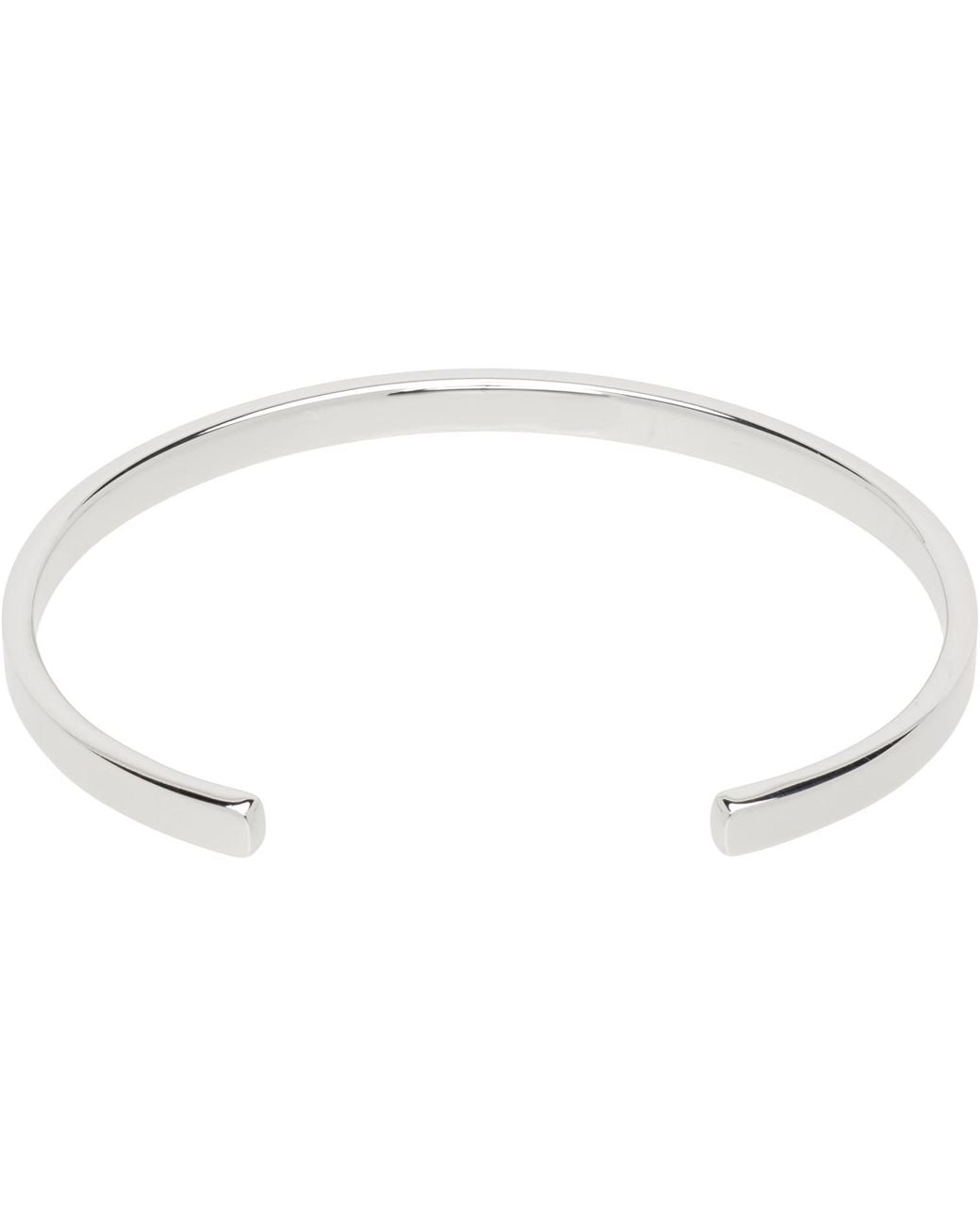 Maison Margiela Metallic Logo Reference Cuff Bracelet for men