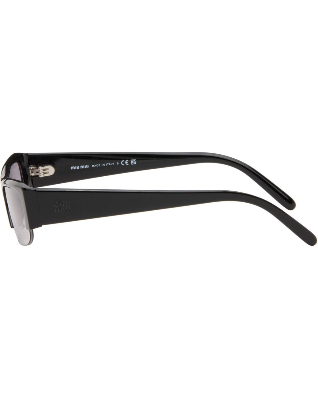Miu Miu Black Vedette Sunglasses