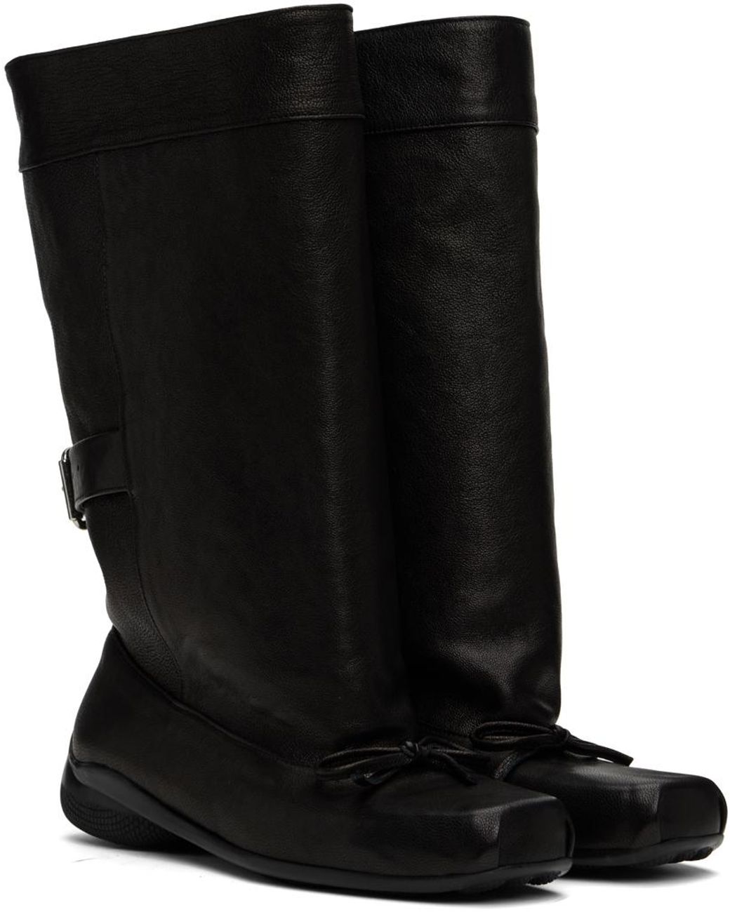 【OPEN YY】24FW BALLET SLOUCHY BOOTS, BLACK OPEN YY