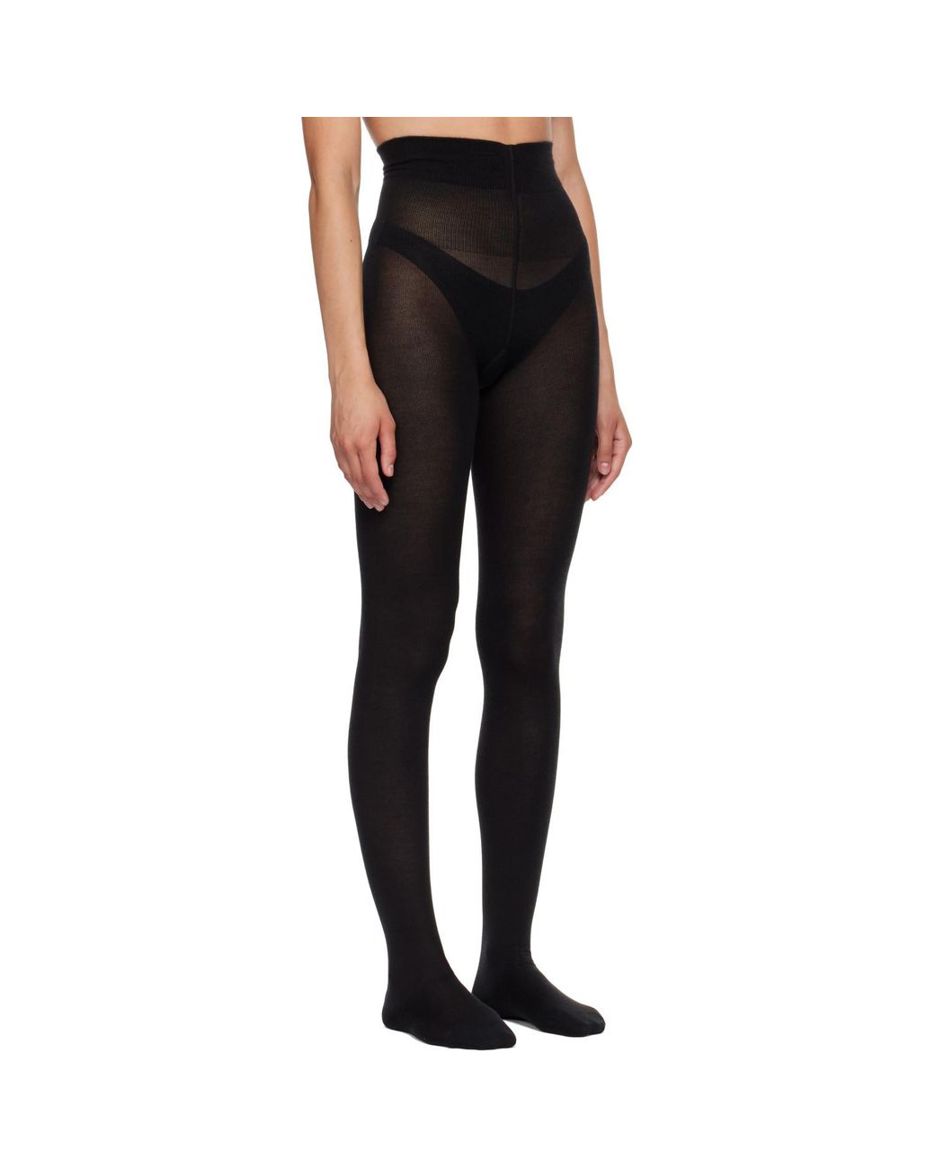 Wolford Black Cashmere & Silk Tights