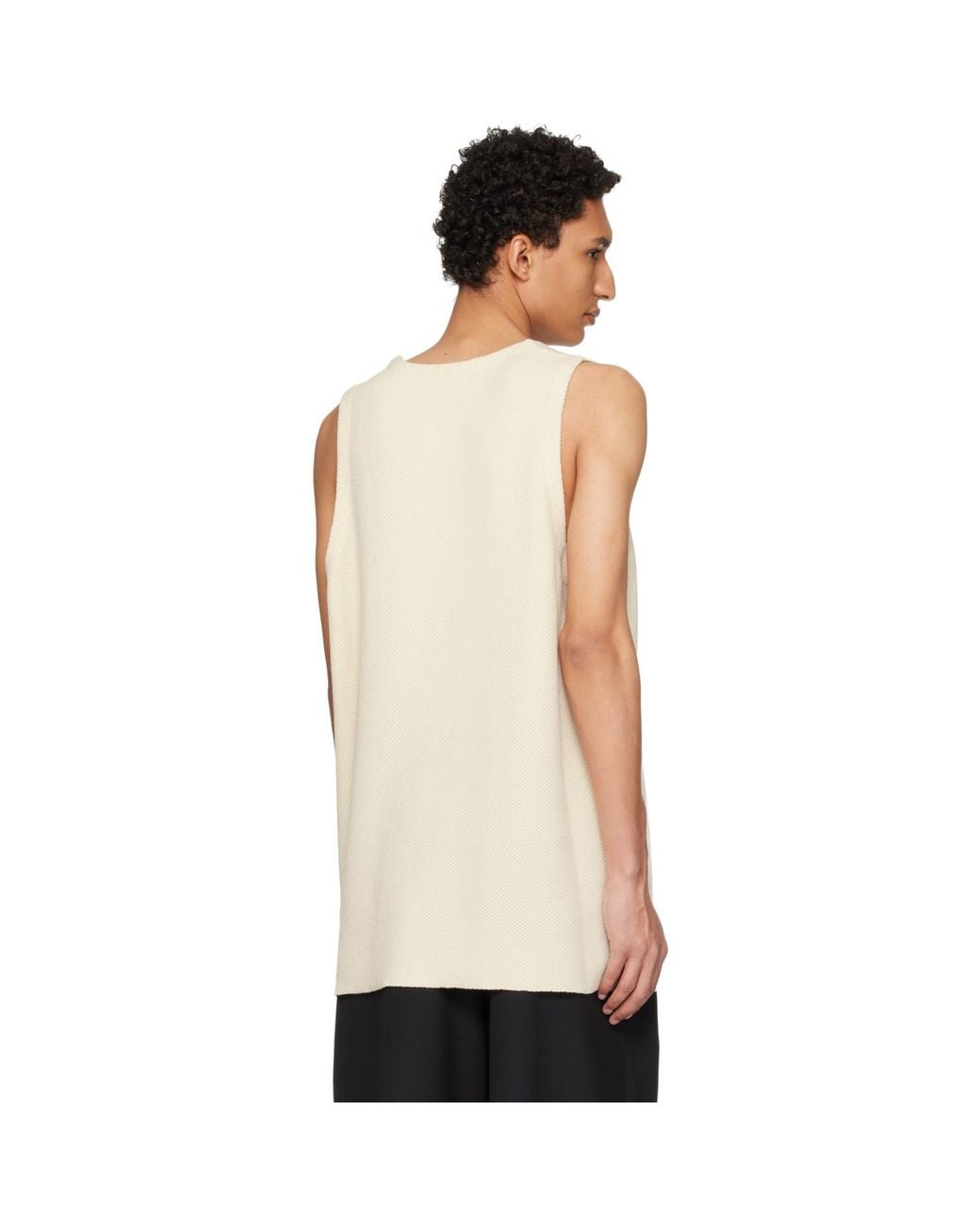 Fear Of God Natural Off- Knitted Tank Top for men