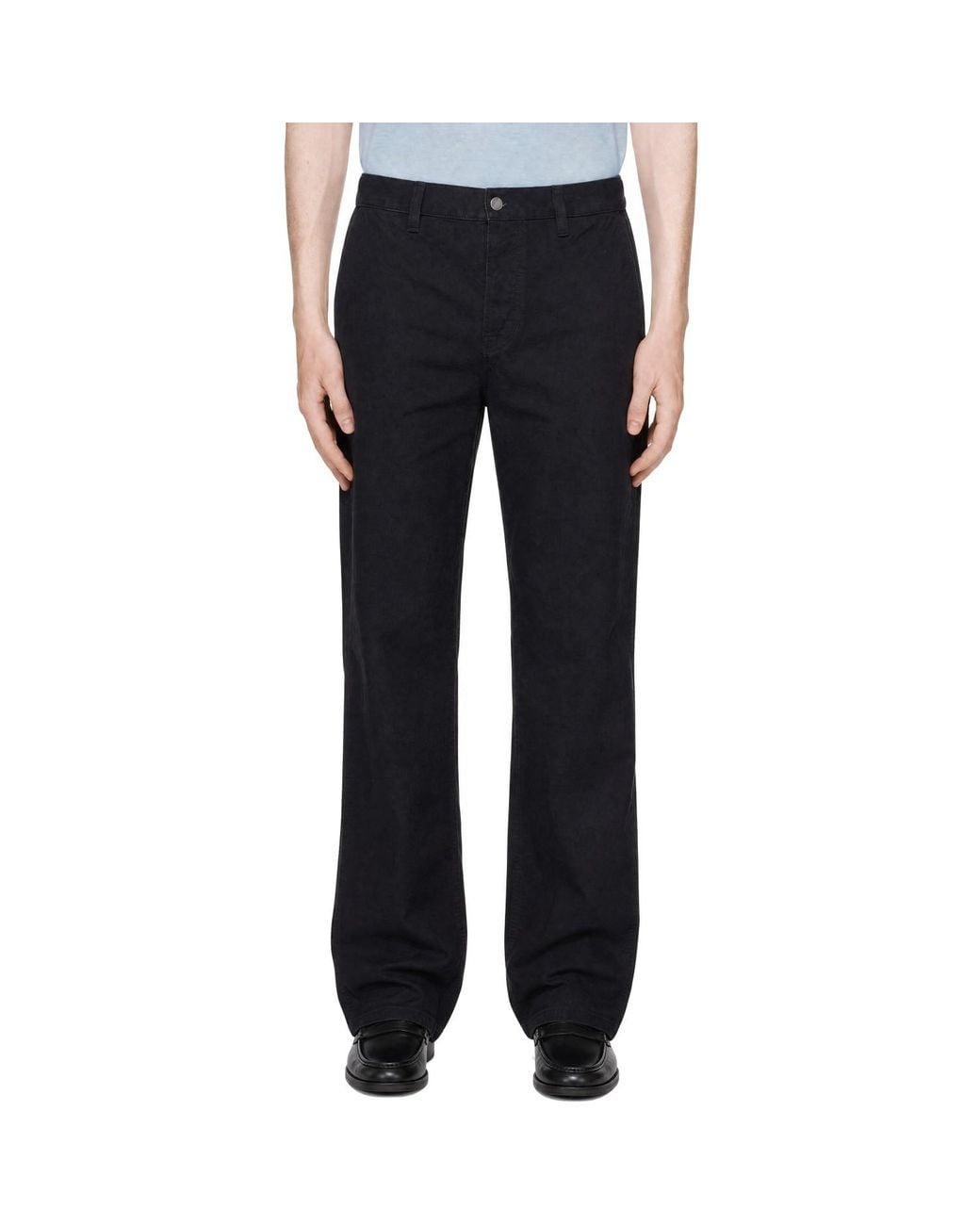 Nudie Jeans Black Tuff Tony Duck Canvas Trousers for men