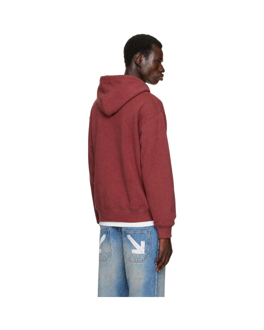 Palm Angels Red Palm Hills Regular Hoodie for men