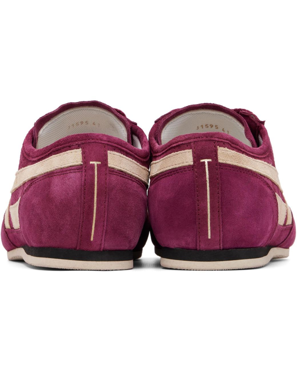 Tom Ford Purple Perforated Suede Brook Sneakers for men