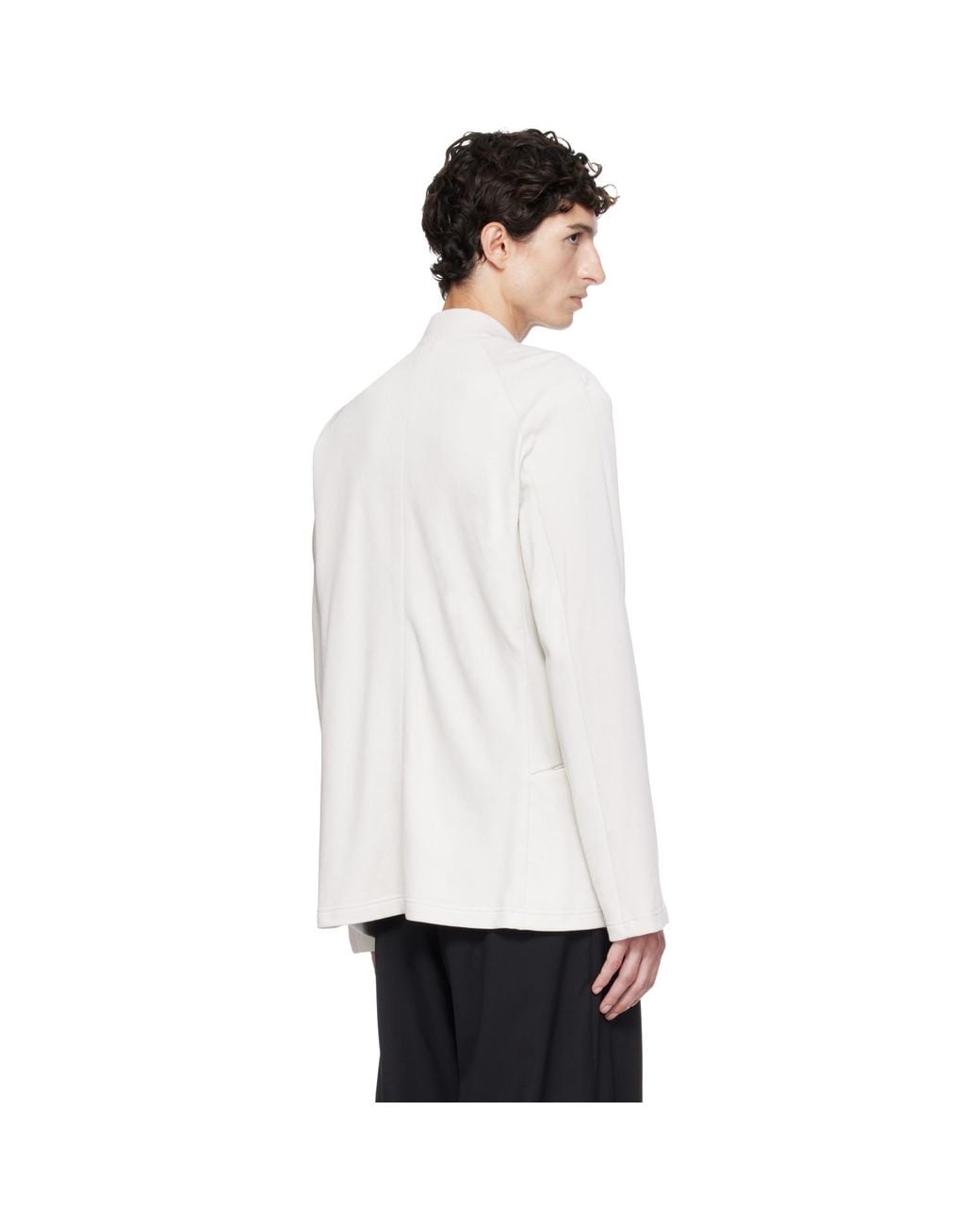 Kiko Kostadinov White Off- Koru Slim Blazer for men