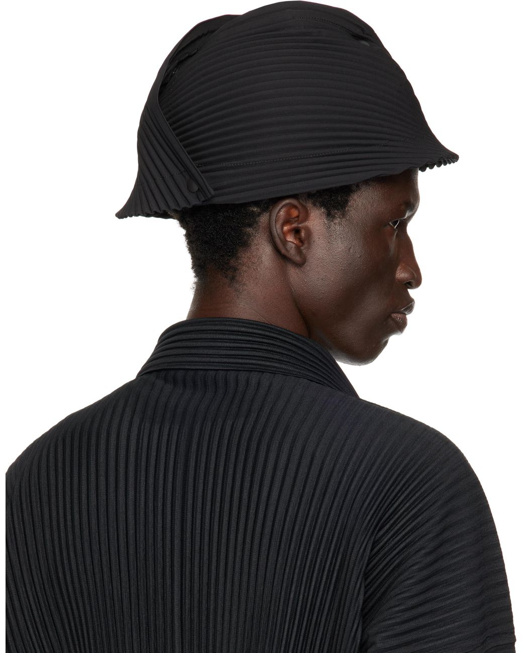 HOMME PLISSÉ ISSEY MIYAKE バケットハット 黒 Homme Plissé Issey Miyake Unit Hat in Black for Men | Lyst