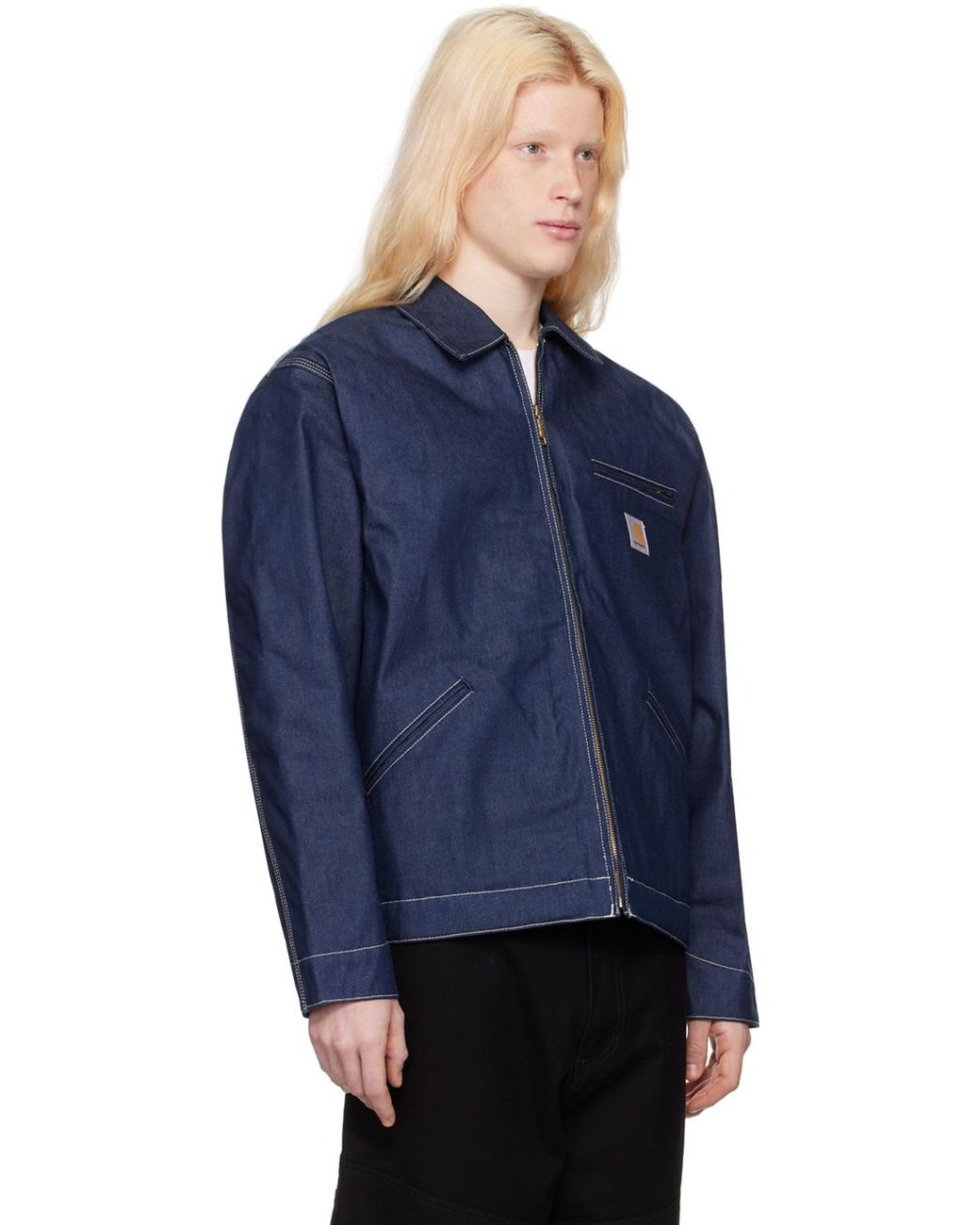 Carhartt denim detroit clearance jacket
