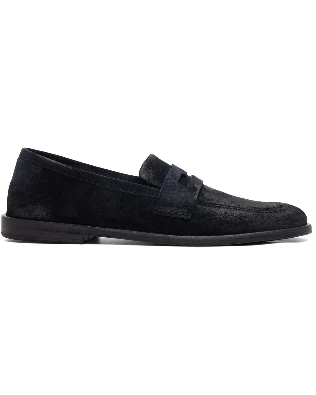 Marsèll Blue Stesa Reversed Leather Loafers for men