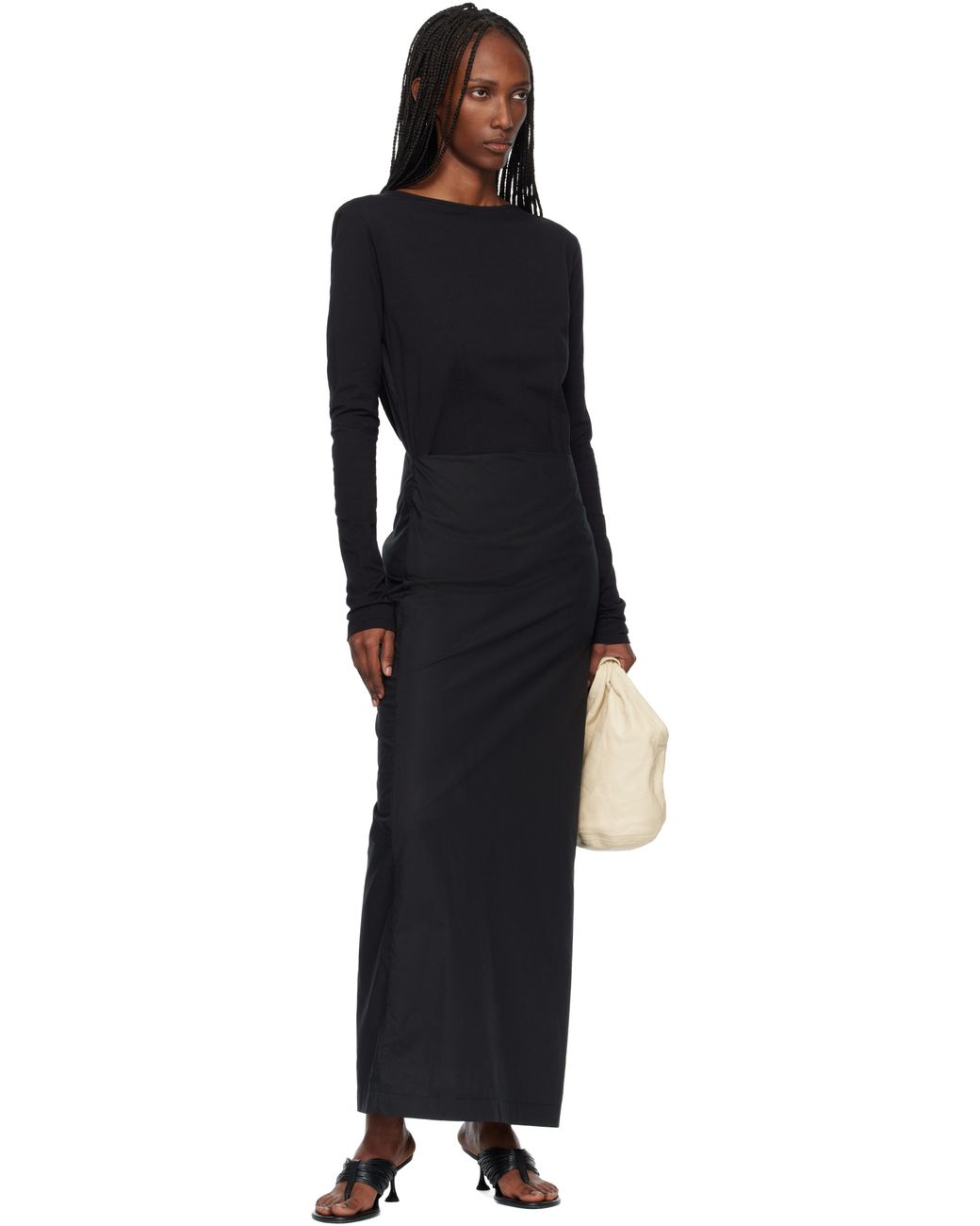 Our Legacy Black Twisted Maxi Dress