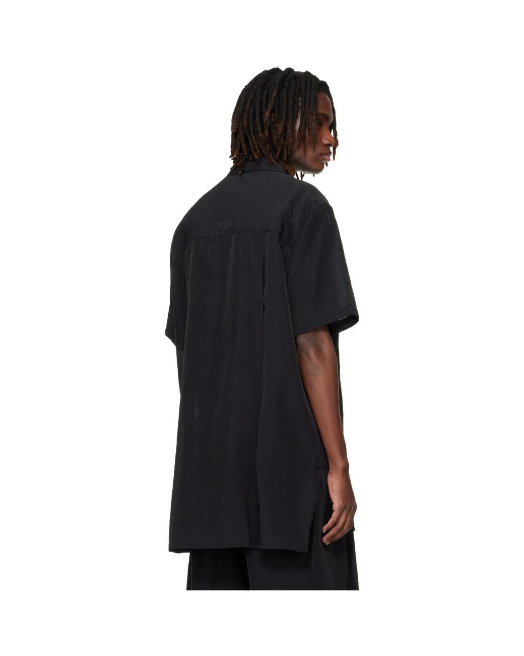Y-3 Black Short Sleeve Shirt for men