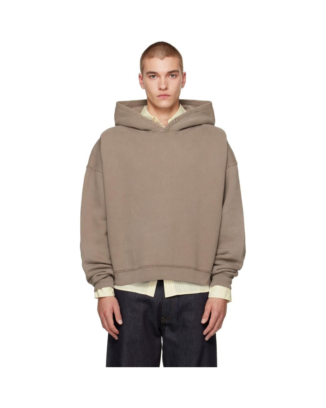 sunflower Gray Taupe Sweat Hoodie for men