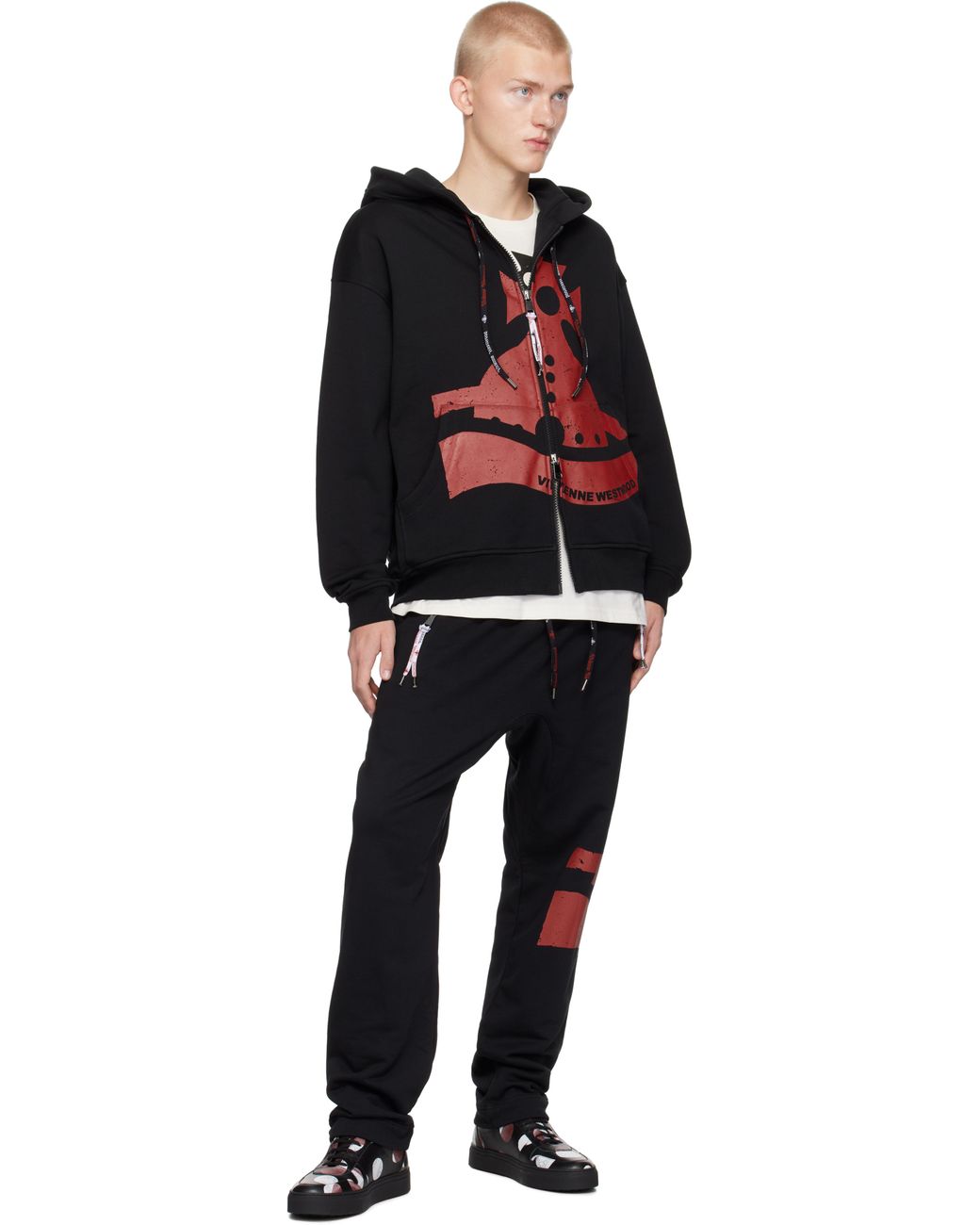 関税込◆VIVIENNE WESTWOOD フーディーSunken Orb Zip Hoodie Vivienne Westwood Sunken Orb Cotton-Jersey Hoodie - S | Coggles