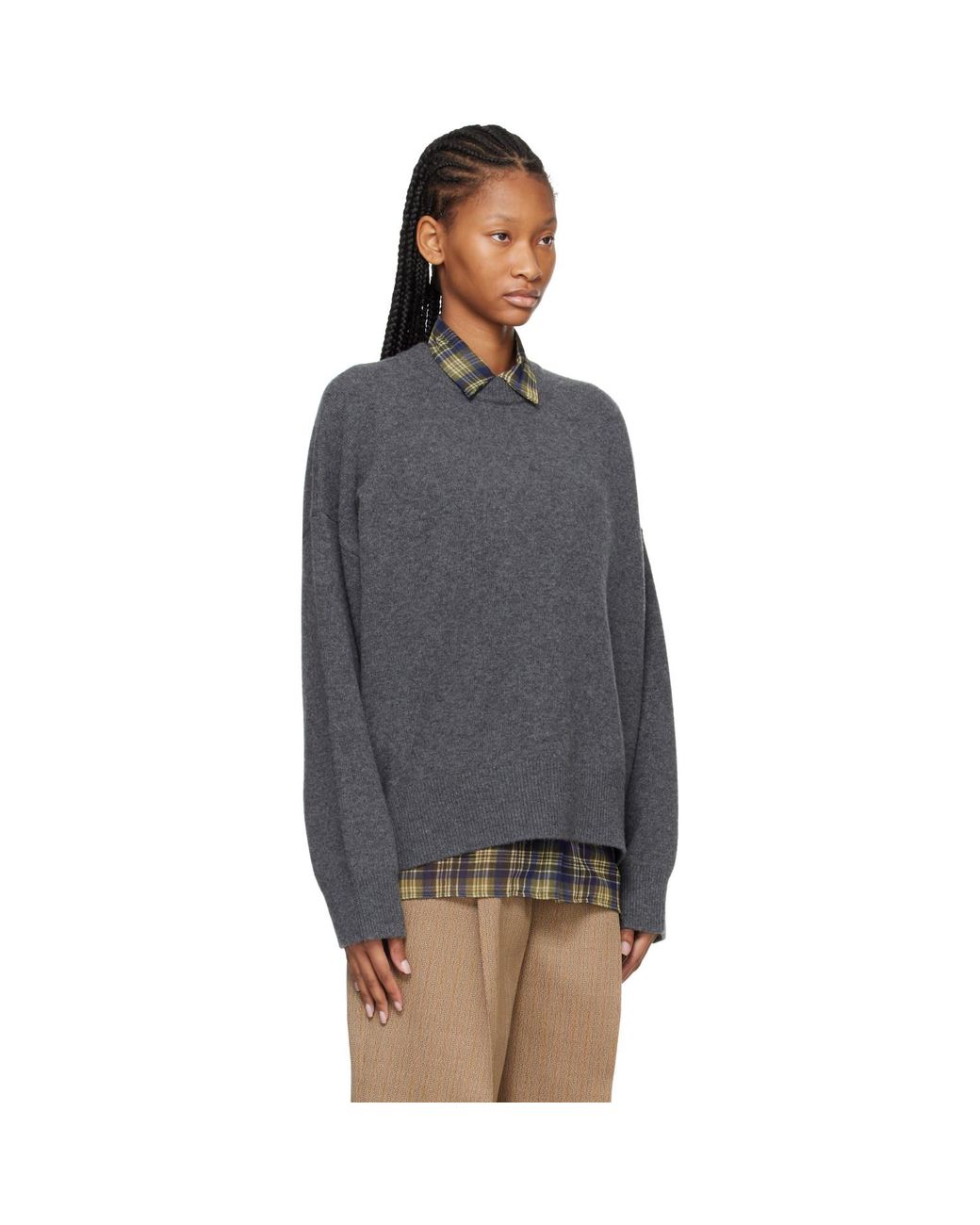 Rohe Gray Classic Crewneck Sweater