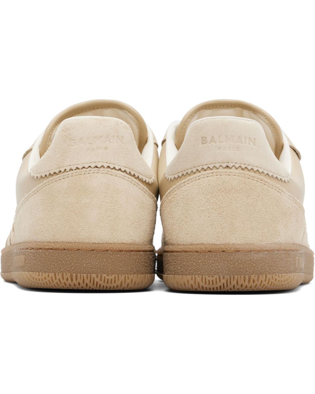 Balmain Natural Swan' Suede Sneakers for men