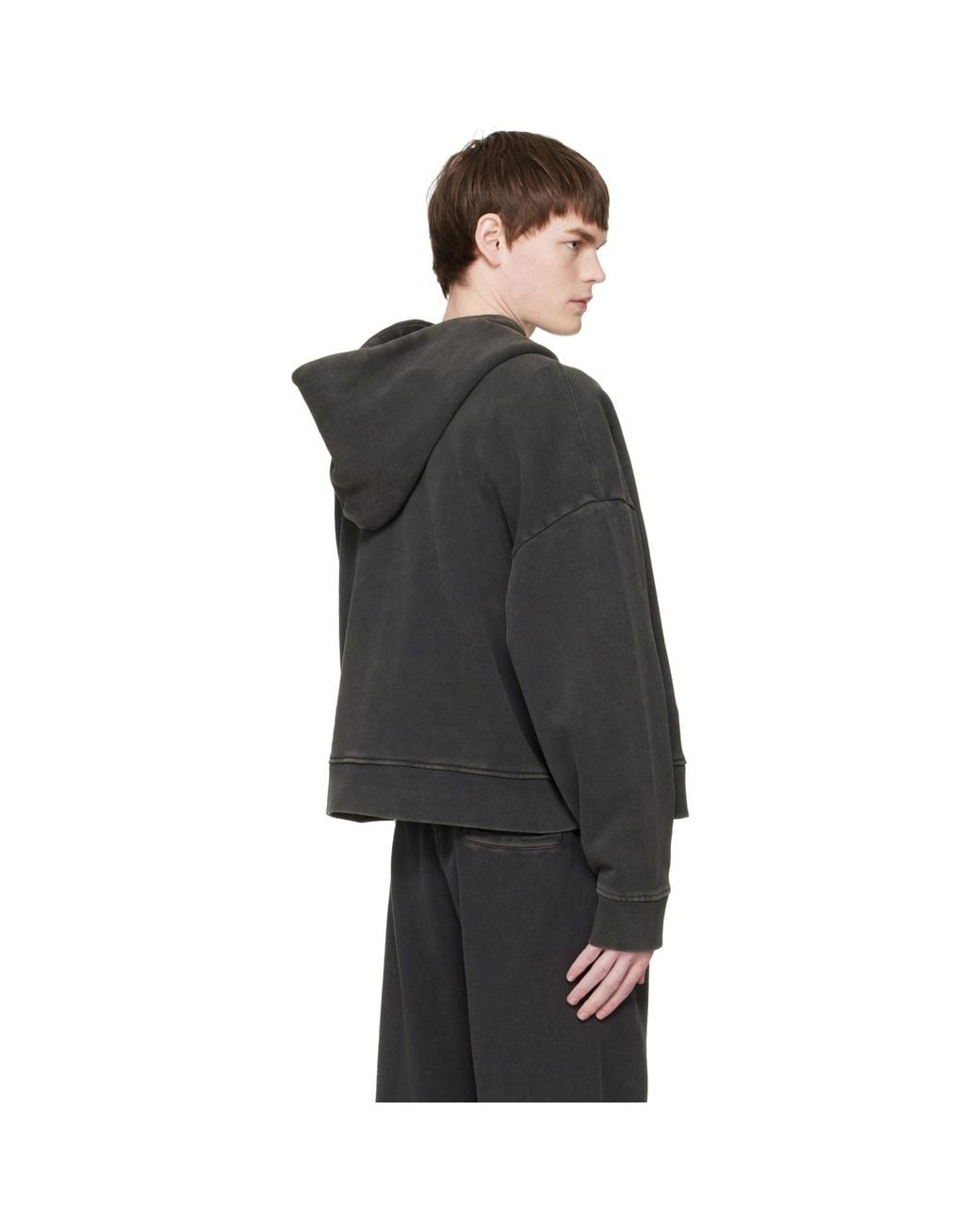 Entire studios Black Heavy Hoodie for men