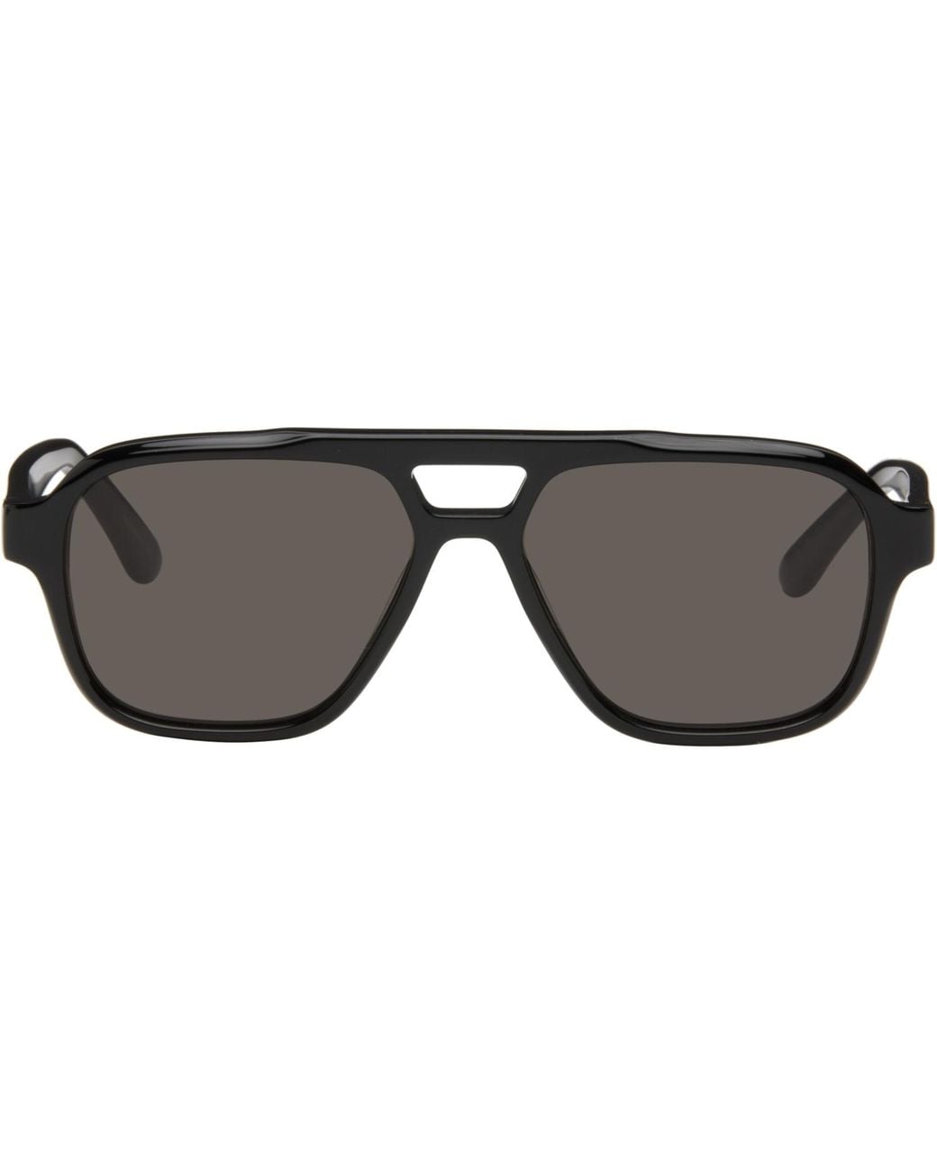 Retrosuperfuture Black Maneval Sunglasses for men