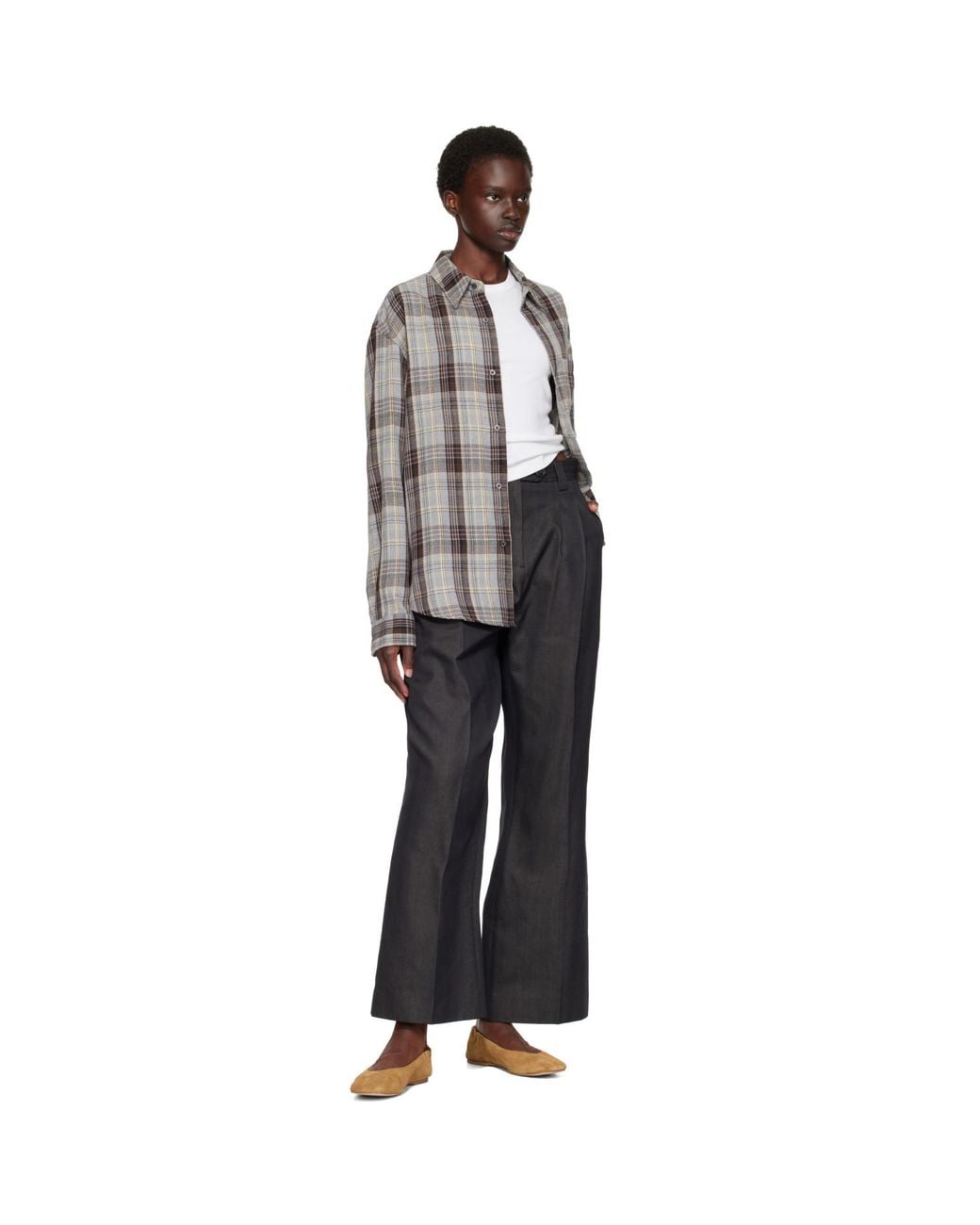 TONYWACK Gray Flannel Shirt