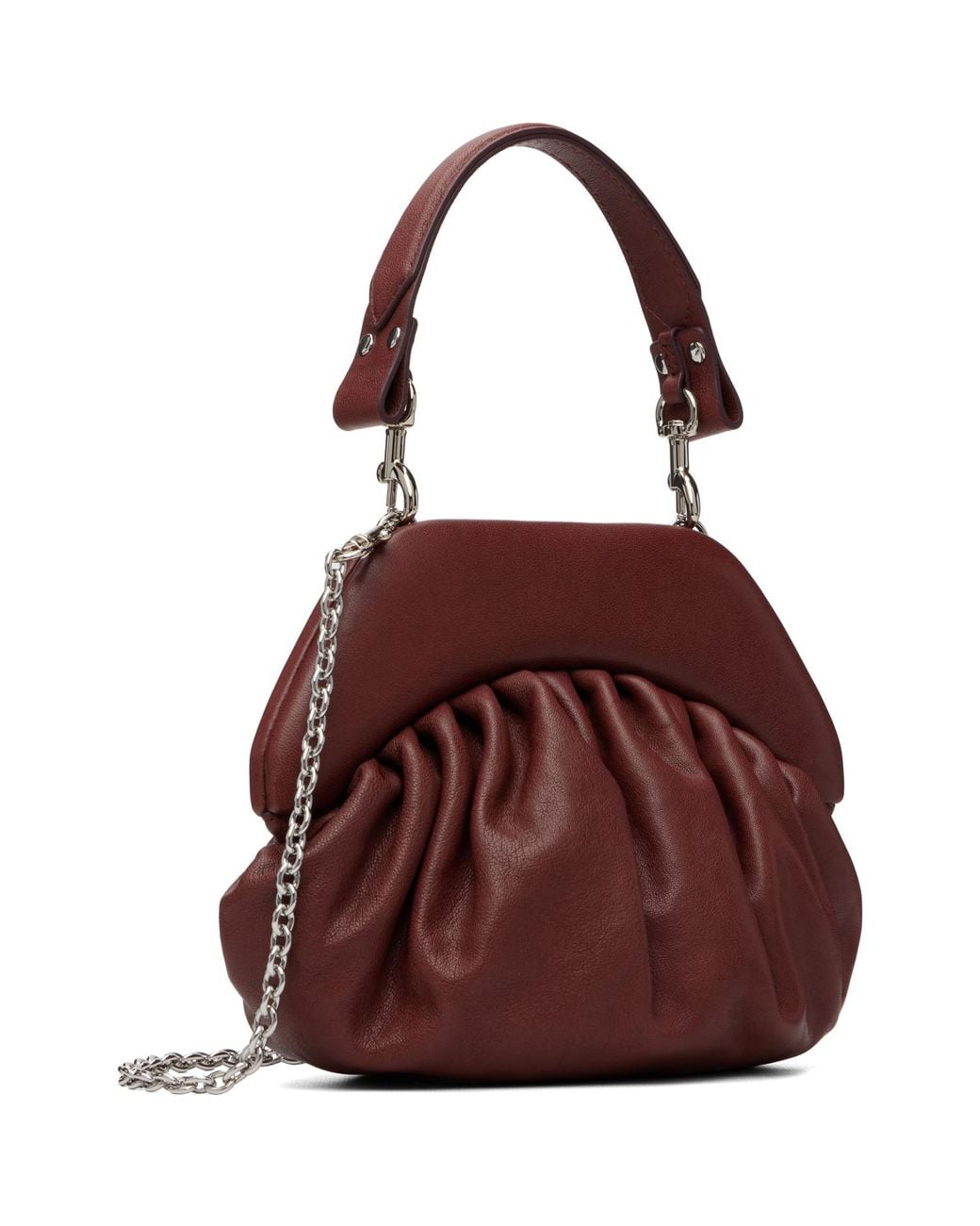 Vivienne Westwood Purple Burgundy Brooke Clutch Bag