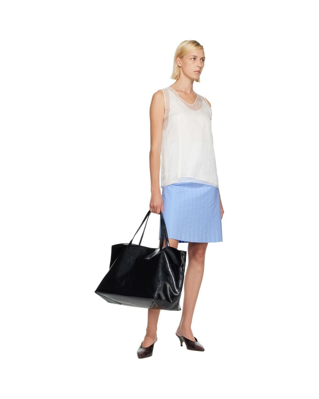 NOTHING WRITTEN Black Large Tote