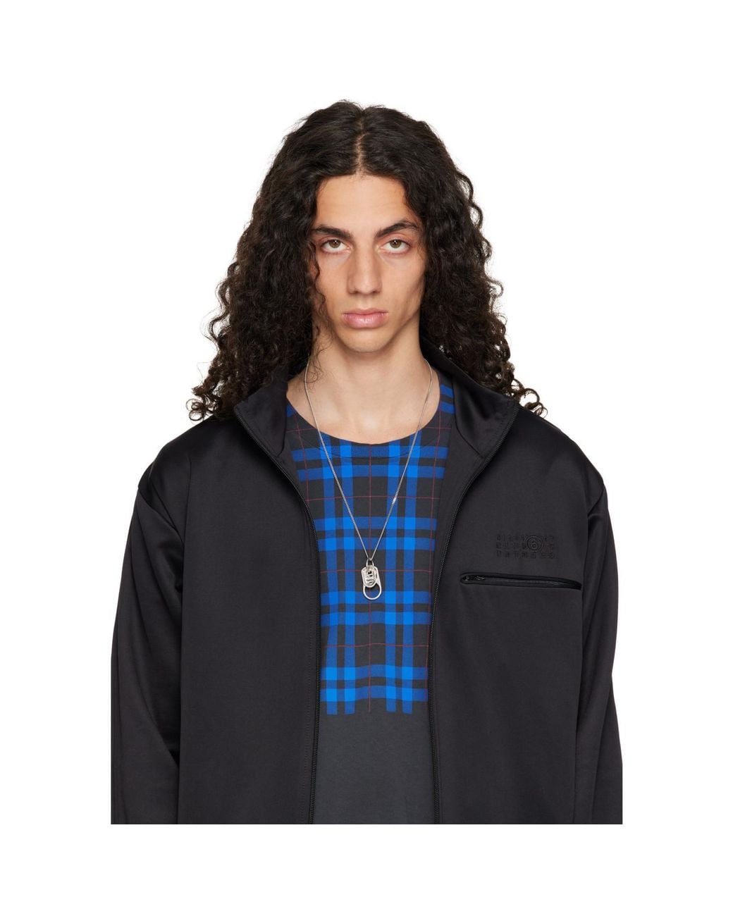 MM6 by Maison Margiela Metallic Pop Tag Necklace for men