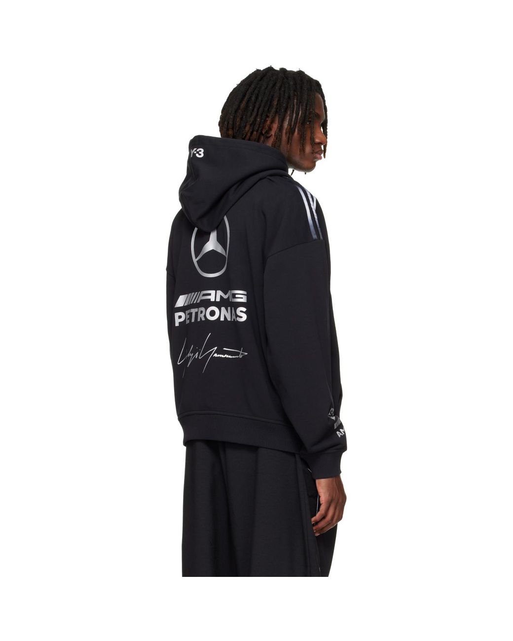 Y-3 Blue Mercedes-Amg F1 Edition Team Hoodie for men