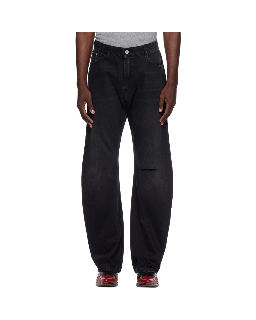 Vetements Black O-Leg Jeans for men