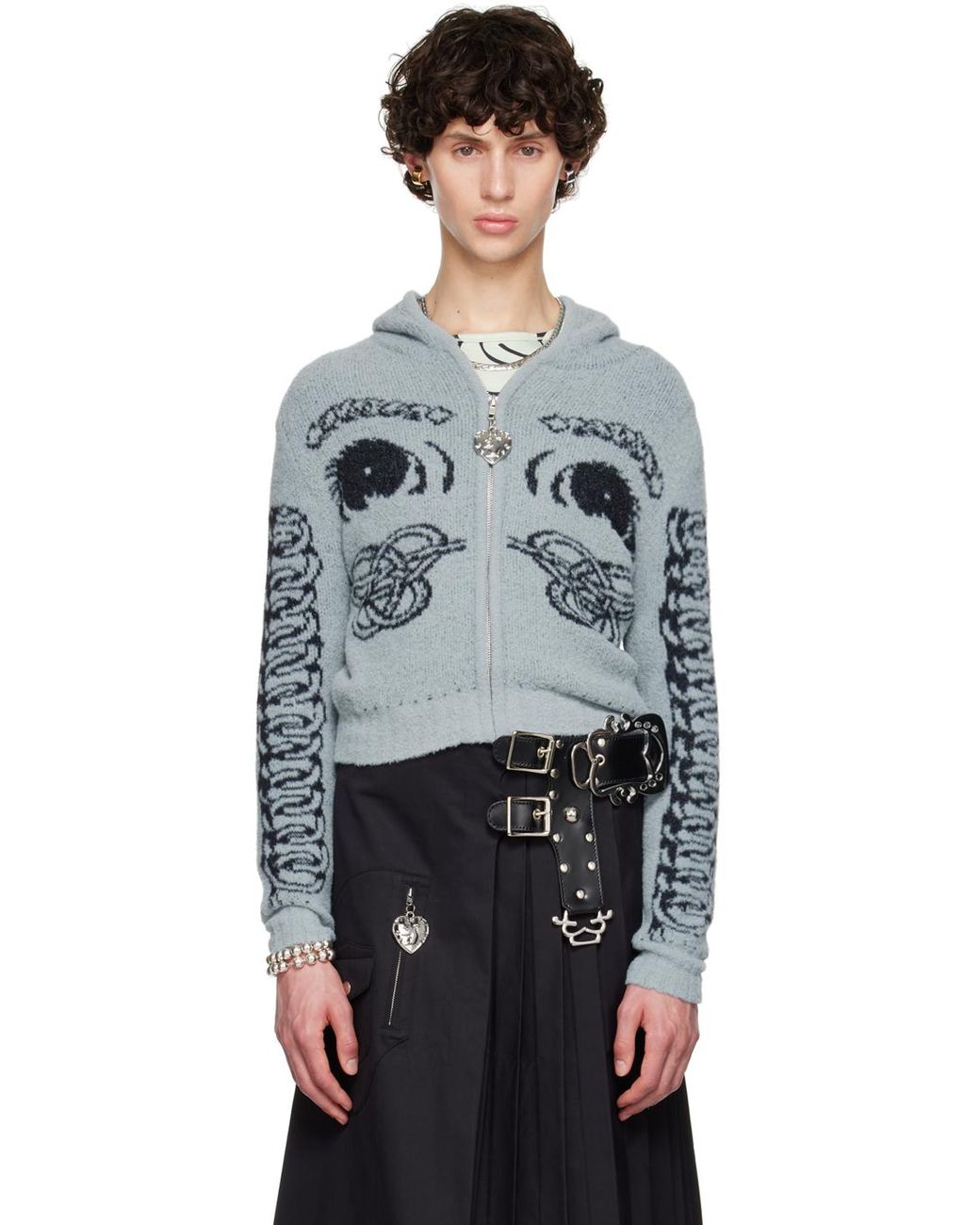 CHOPOVA LOWENA Blue Knot Eye Hooded S