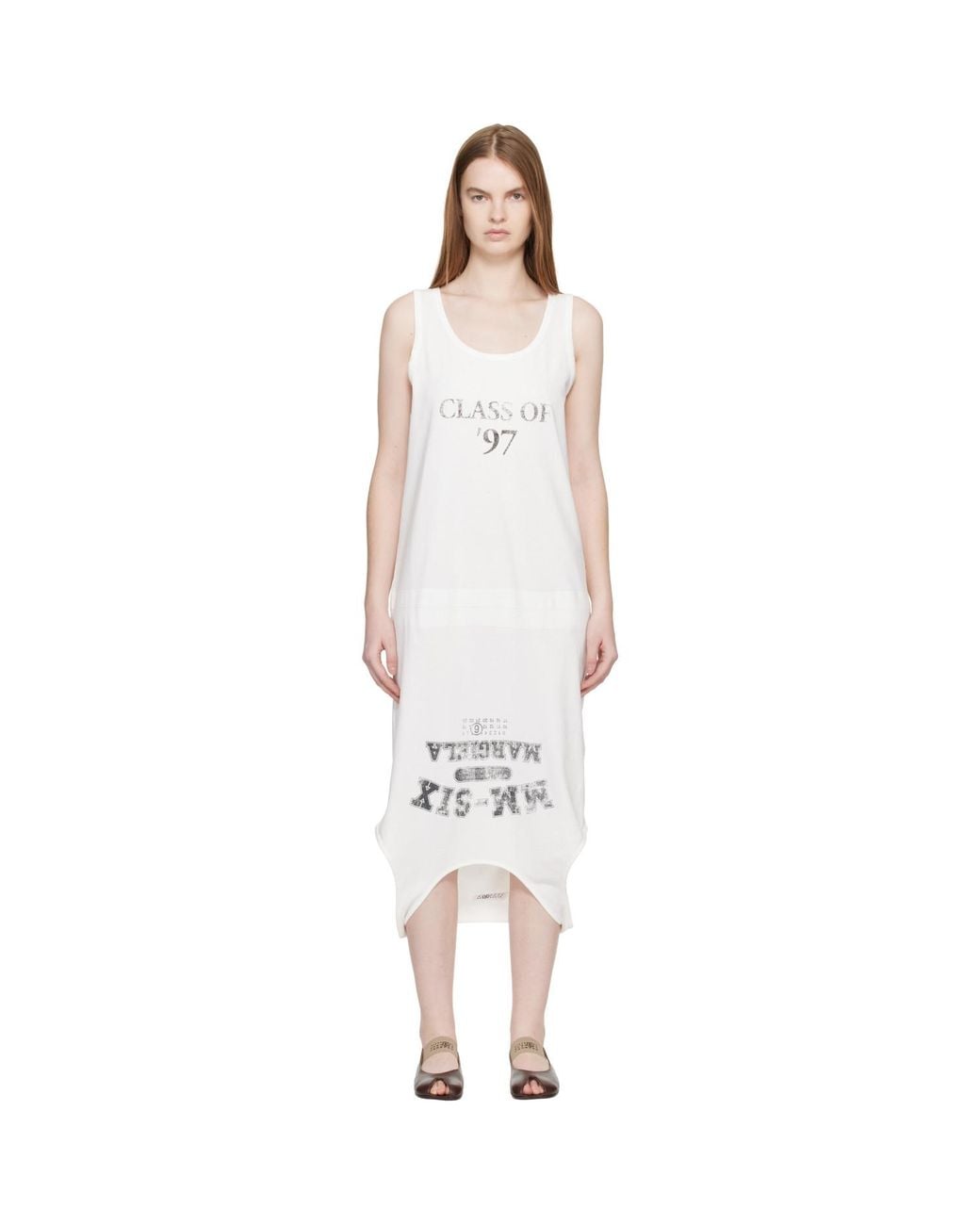 MM6 by Maison Margiela Black Multi Wear Cotton Jersey Midi Dress