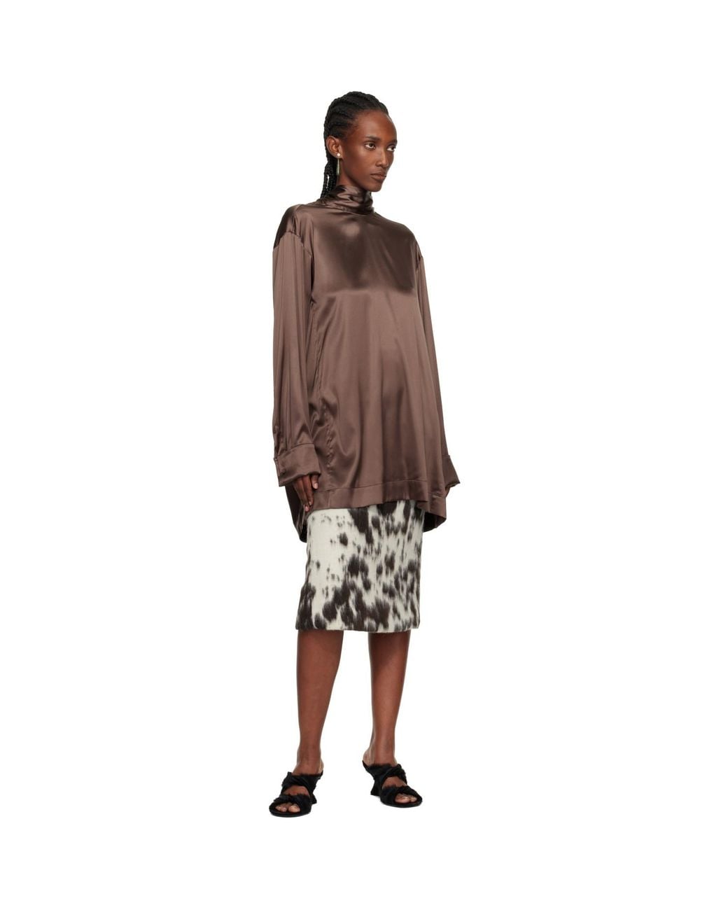 Dries Van Noten Black Pussy-Bow Blouse