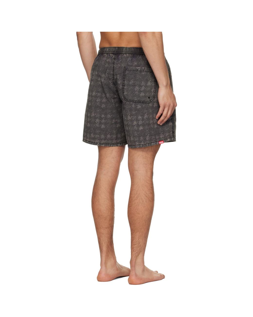 DIESEL Gray Conor-43-Dnm Swim Shorts for men